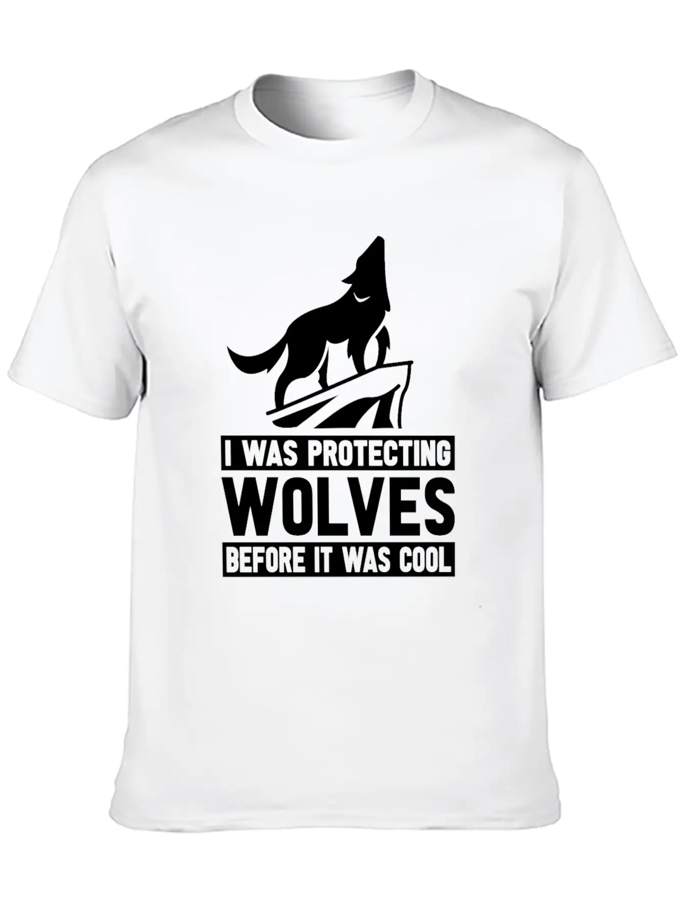 Wolf Wolves Unisex Short Sleeve Soft Cotton T-Shirt – Casual Everyday Wear