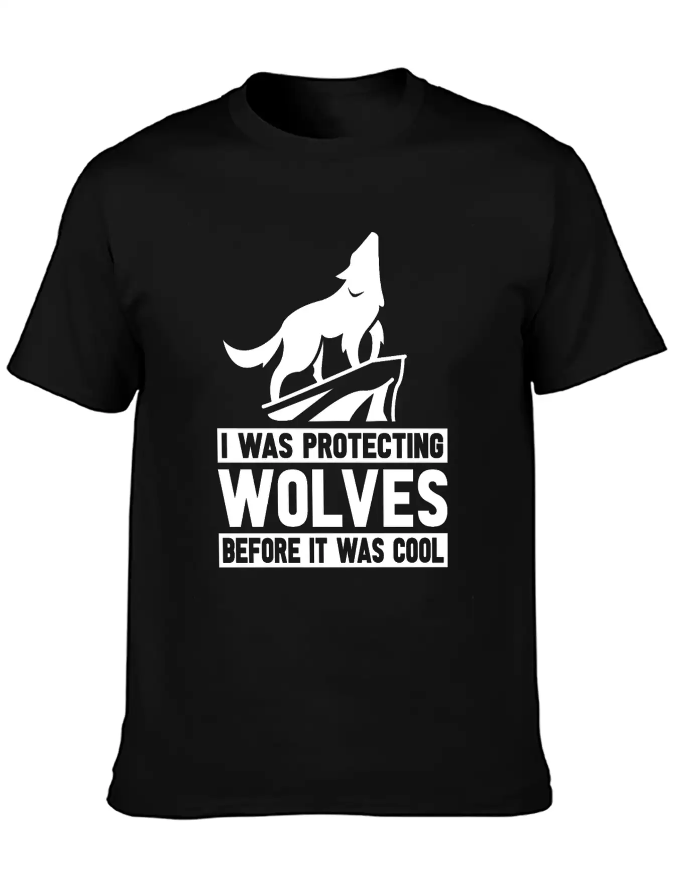 Wolf Wolves Unisex Short Sleeve Soft Cotton T-Shirt – Casual Everyday Wear