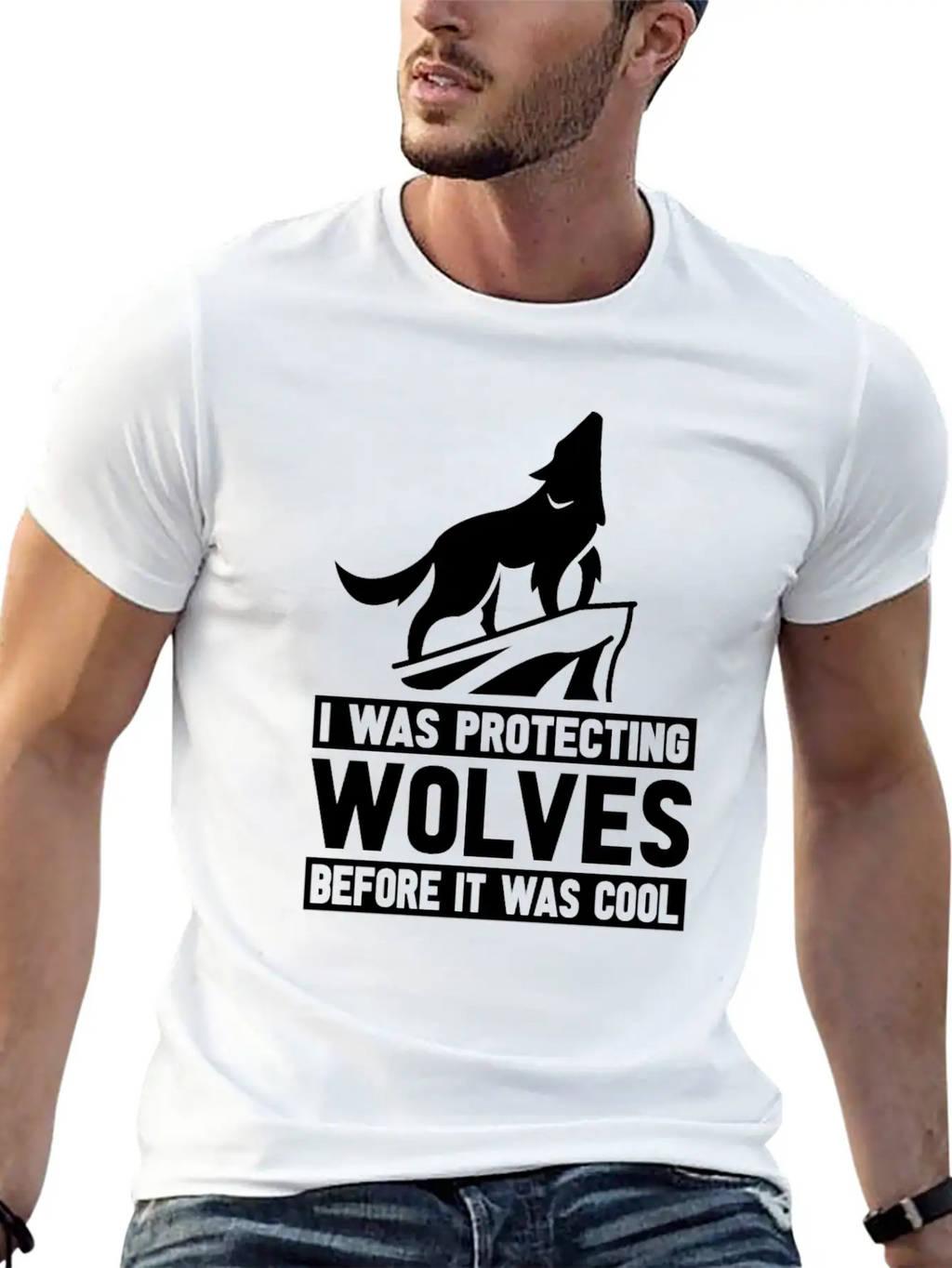 Wolf Wolves Unisex Short Sleeve Soft Cotton T-Shirt – Casual Everyday Wear