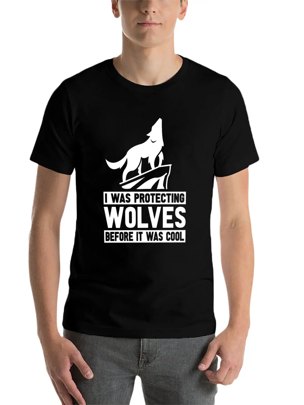 Wolf Wolves Unisex Short Sleeve Soft Cotton T-Shirt – Casual Everyday Wear