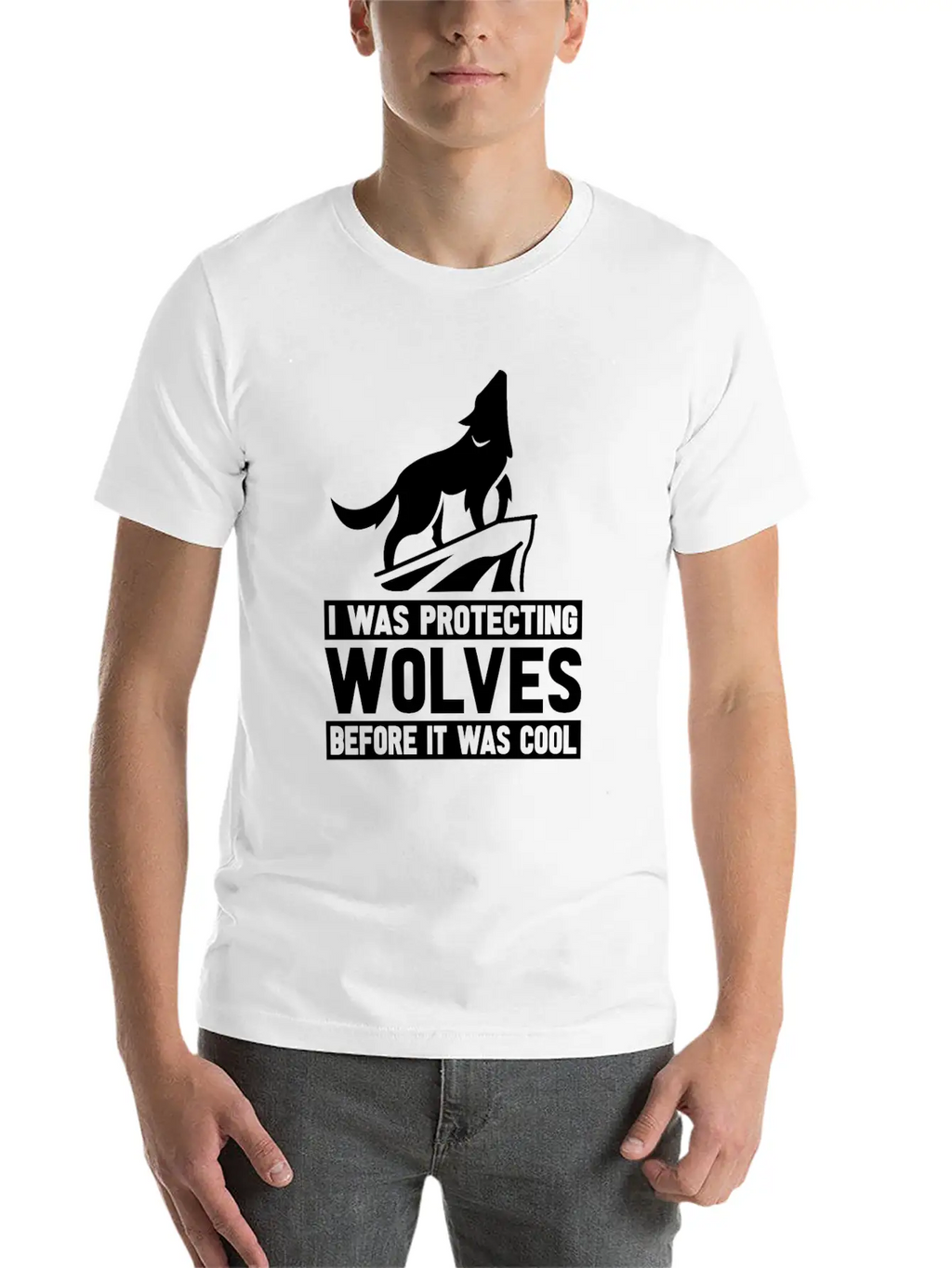 Wolf Wolves Unisex Short Sleeve Soft Cotton T-Shirt – Casual Everyday Wear