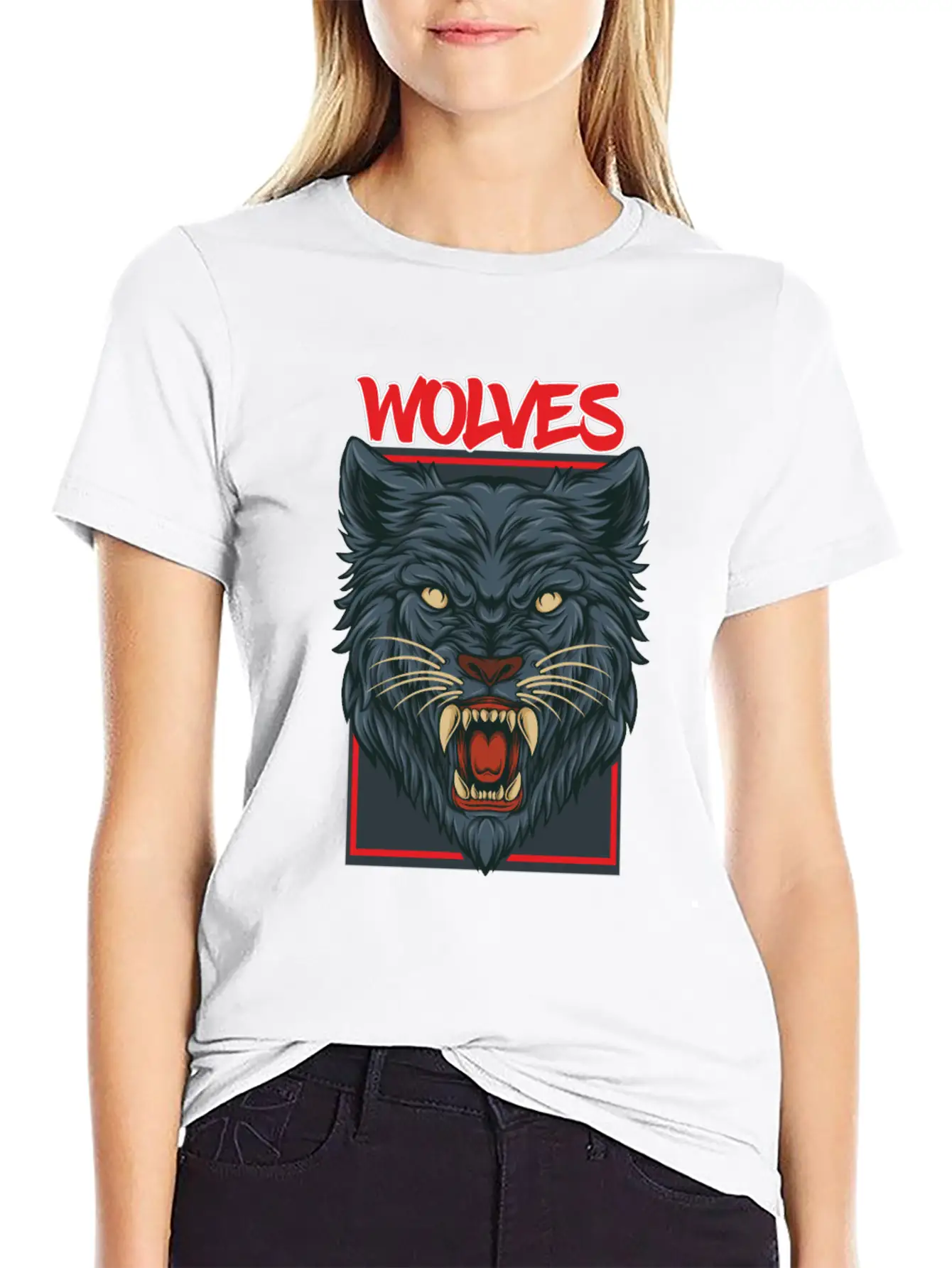 Wolf Wolves Wolve Wildlife Animals Gift Idea Breathable Soft Cotton T-Shirt – Timeless Casual Look