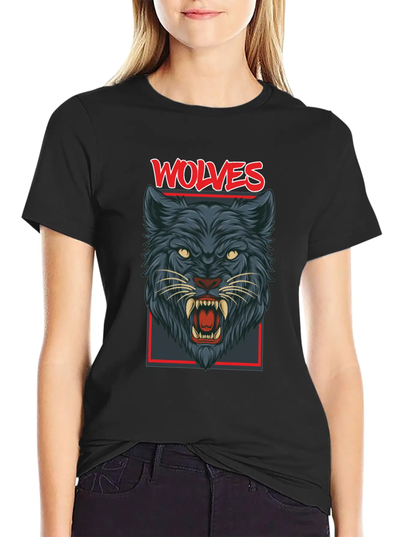Wolf Wolves Wolve Wildlife Animals Gift Idea Breathable Soft Cotton T-Shirt – Timeless Casual Look