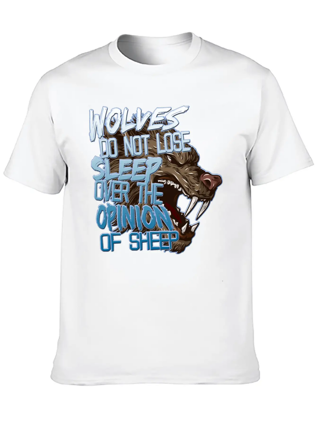 Wolves And Sheep Breathable Soft Cotton T-Shirt – Timeless Casual Look