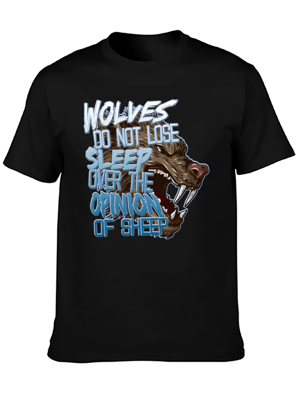 Wolves And Sheep Breathable Soft Cotton T-Shirt – Timeless Casual Look