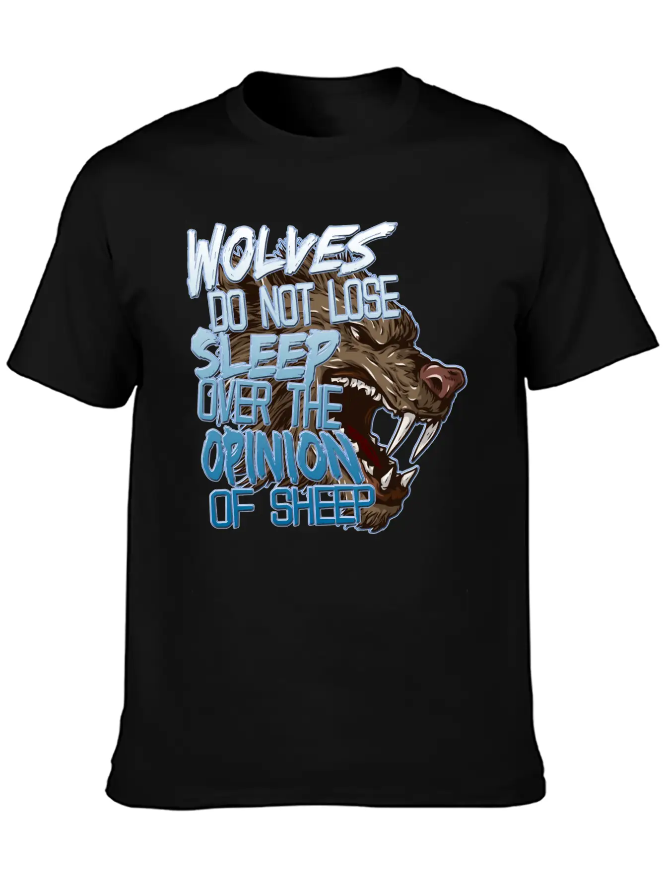 Wolves And Sheep Breathable Soft Cotton T-Shirt – Timeless Casual Look