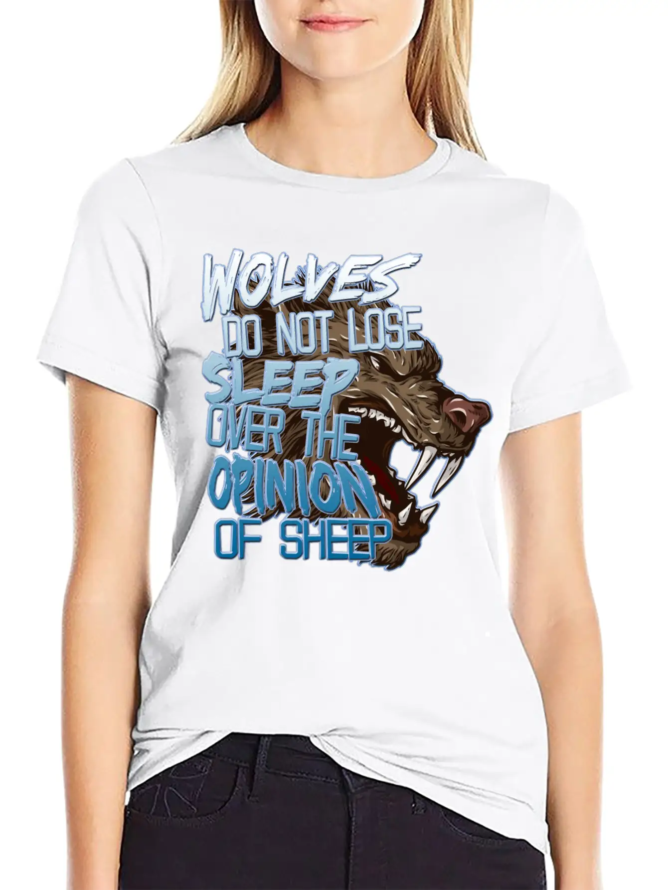 Wolves And Sheep Breathable Soft Cotton T-Shirt – Timeless Casual Look
