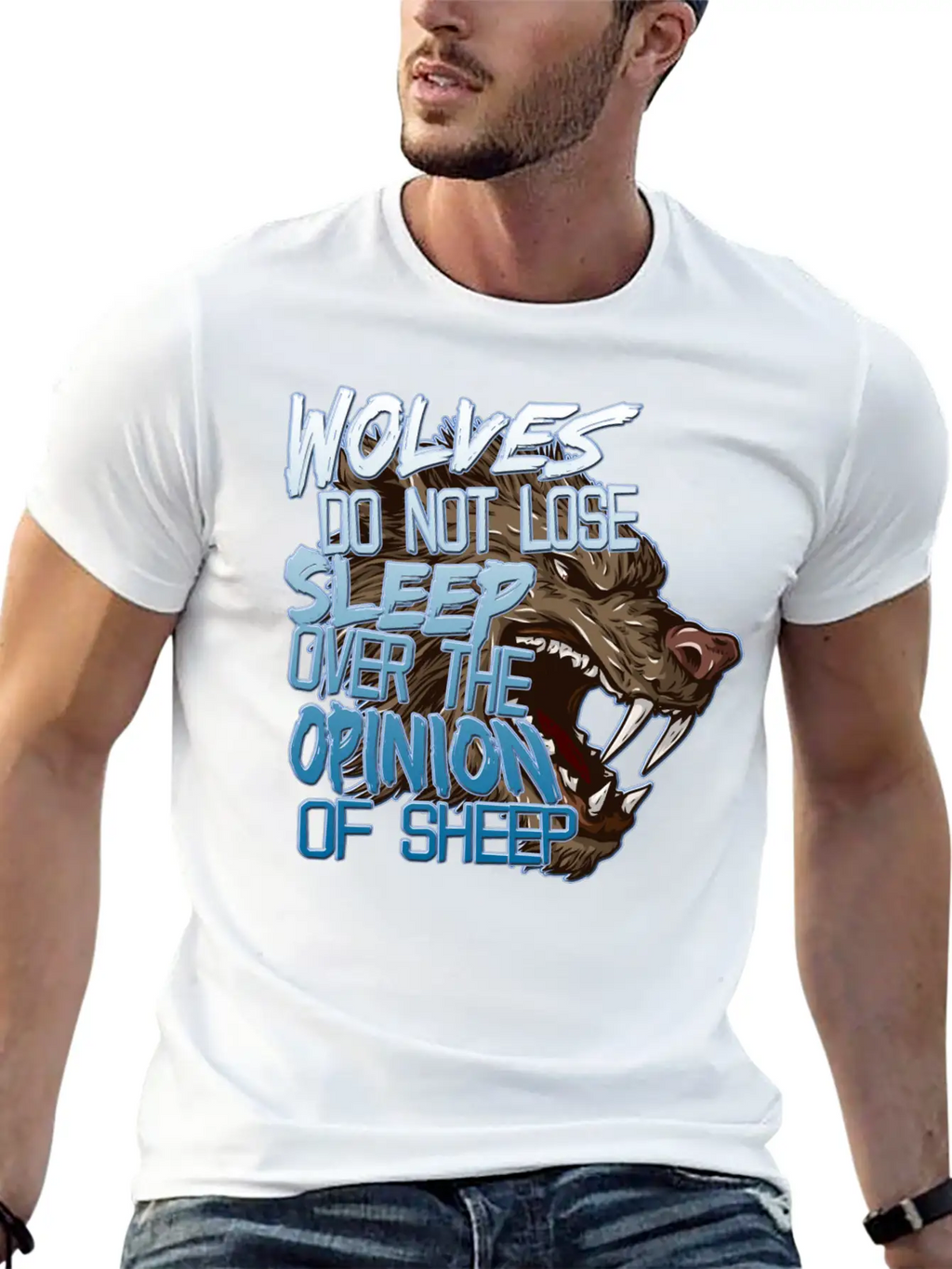 Wolves And Sheep Breathable Soft Cotton T-Shirt – Timeless Casual Look
