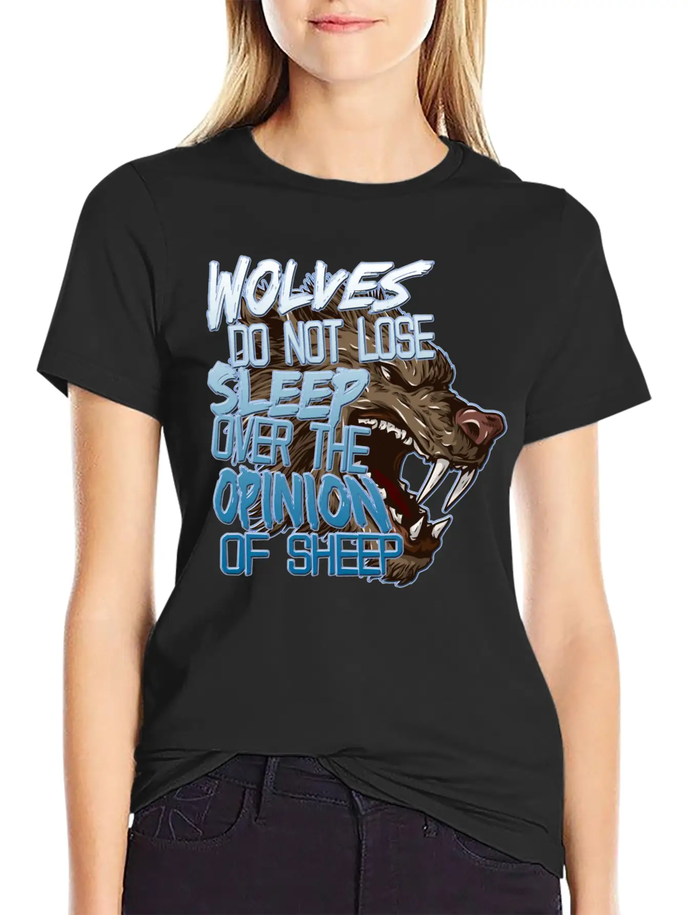 Wolves And Sheep Breathable Soft Cotton T-Shirt – Timeless Casual Look