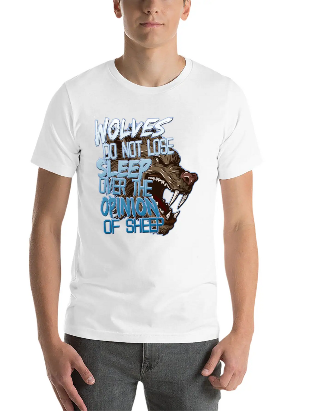 Wolves And Sheep Breathable Soft Cotton T-Shirt – Timeless Casual Look