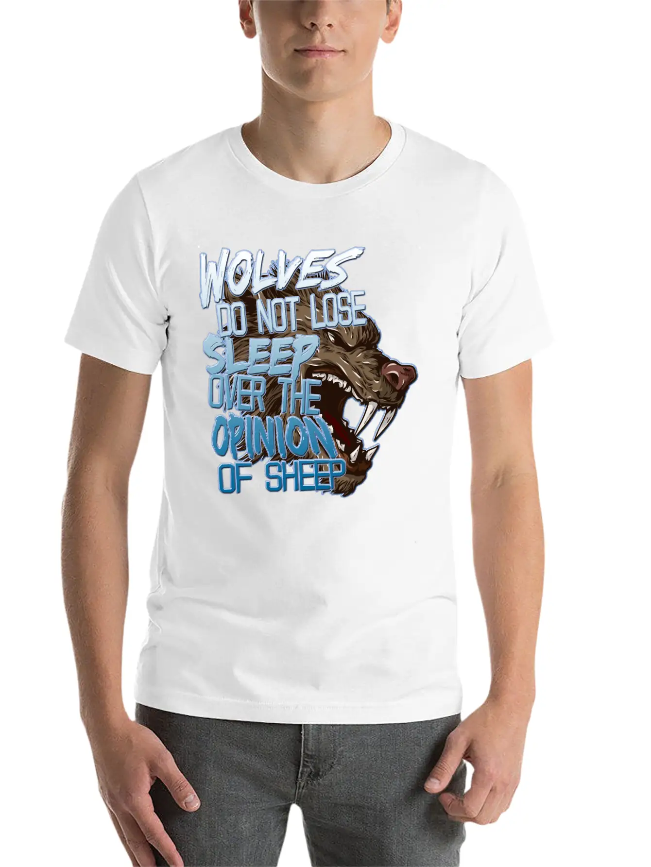 Wolves And Sheep Breathable Soft Cotton T-Shirt – Timeless Casual Look