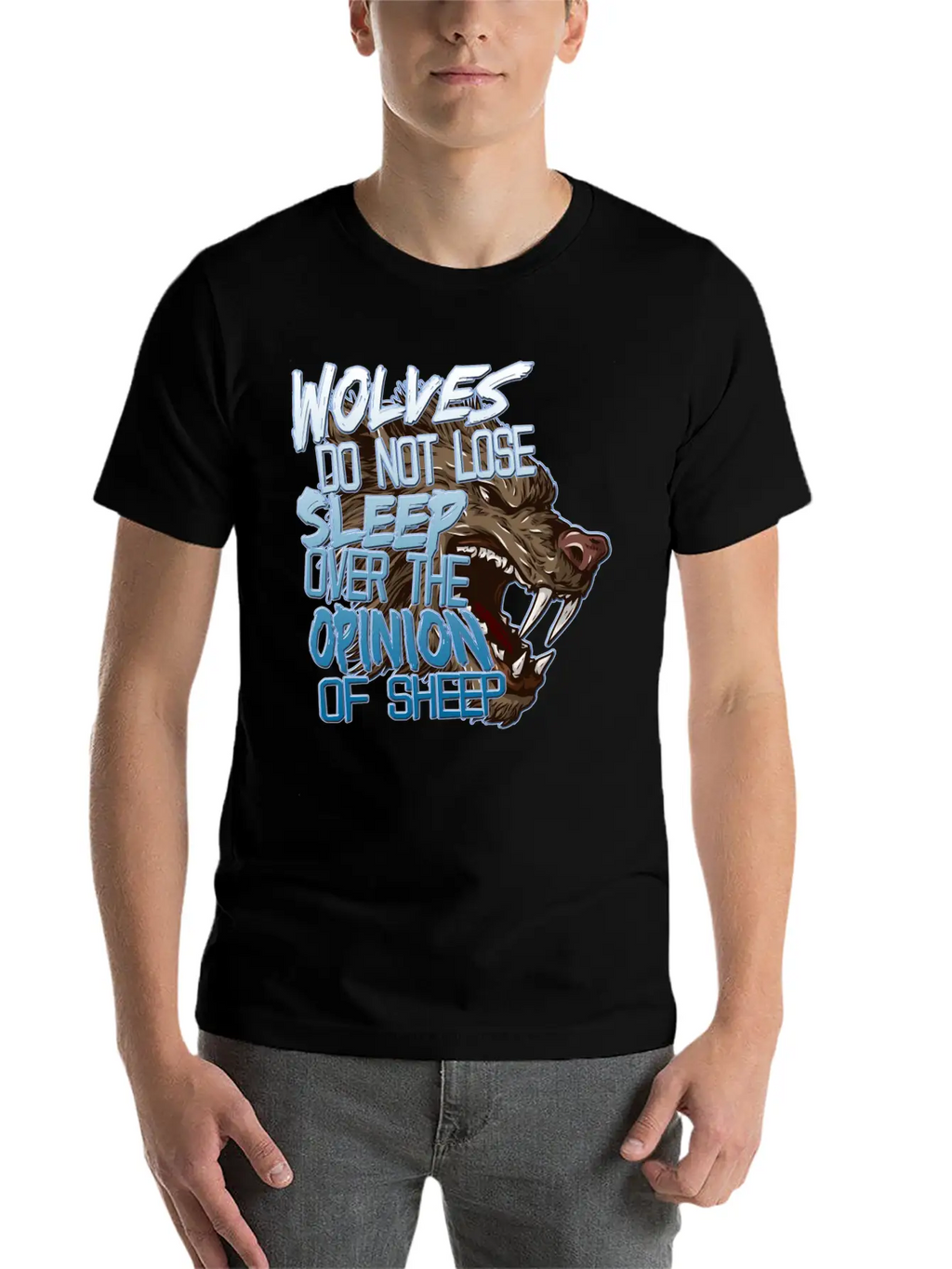 Wolves And Sheep Breathable Soft Cotton T-Shirt – Timeless Casual Look