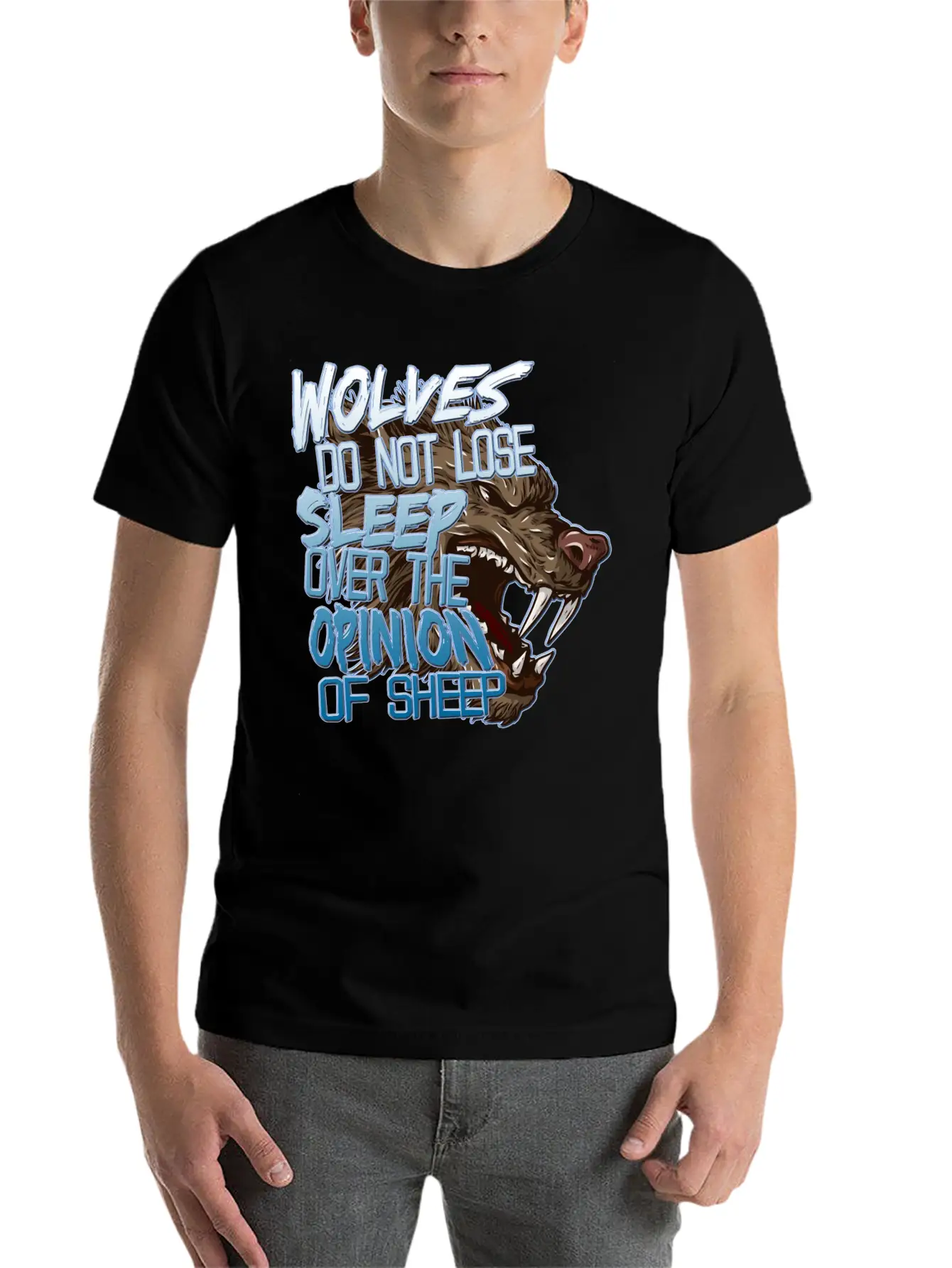 Wolves And Sheep Breathable Soft Cotton T-Shirt – Timeless Casual Look