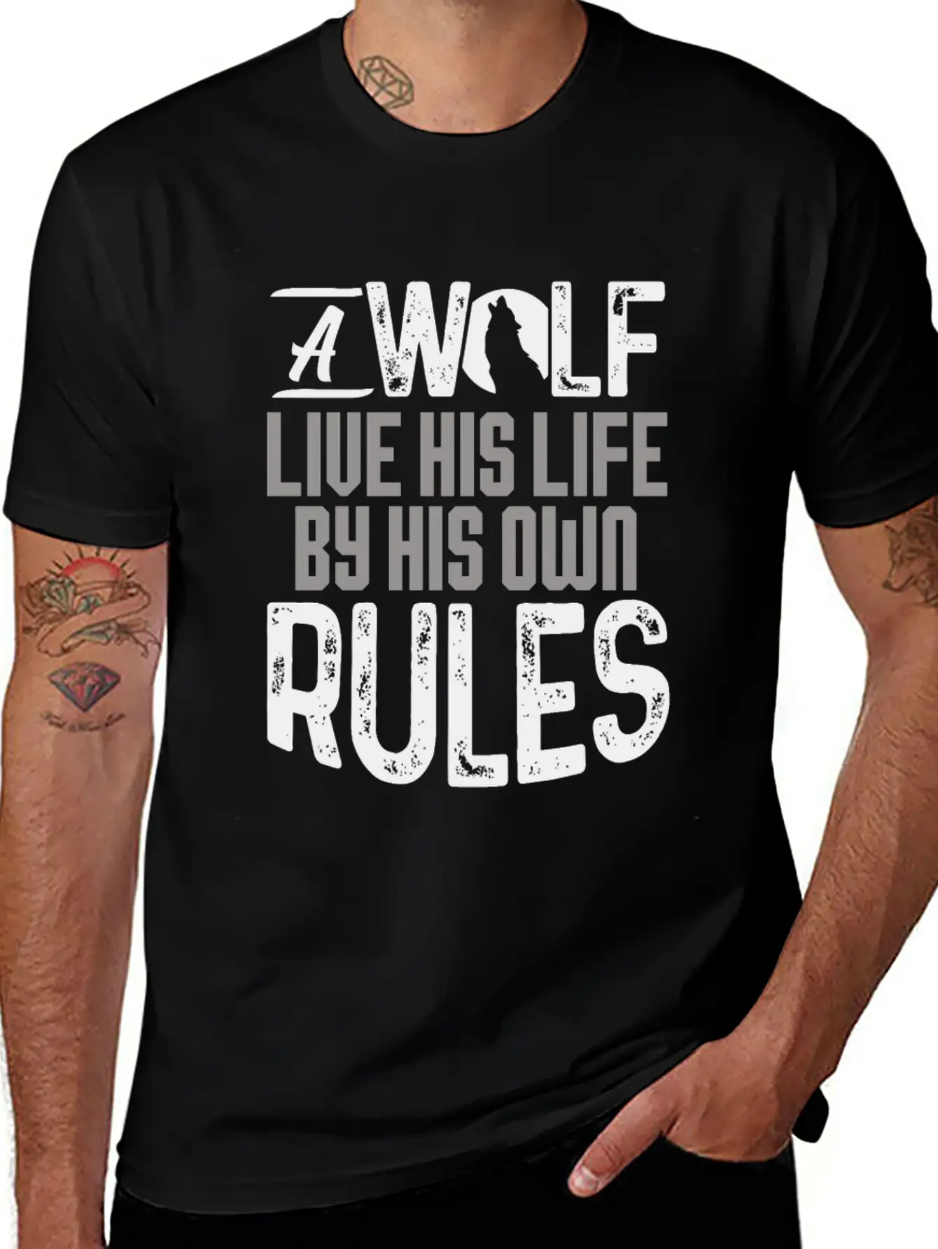 Wolves Breathable Soft Cotton T-Shirt – Timeless Casual Look