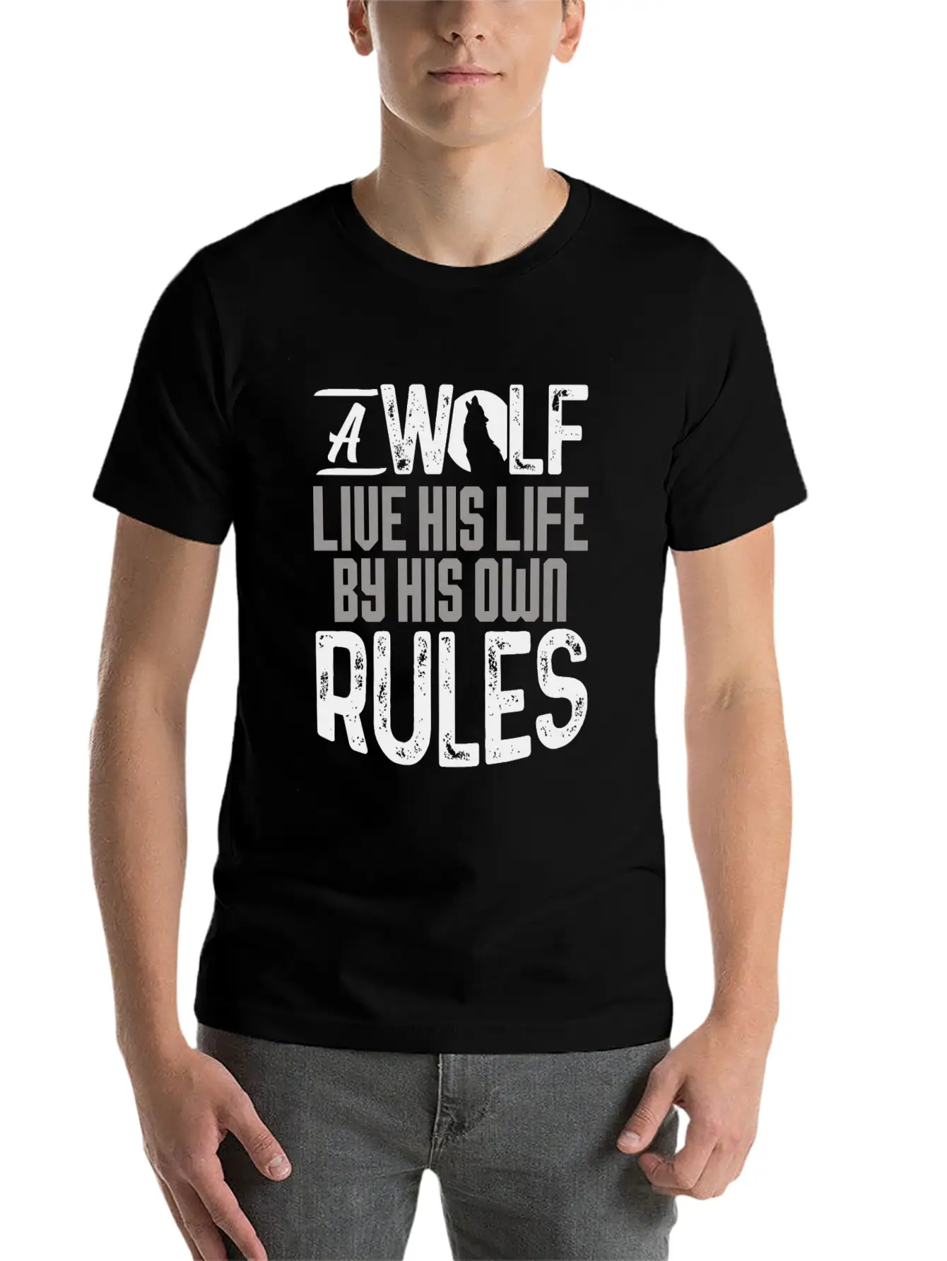 Wolves Breathable Soft Cotton T-Shirt – Timeless Casual Look