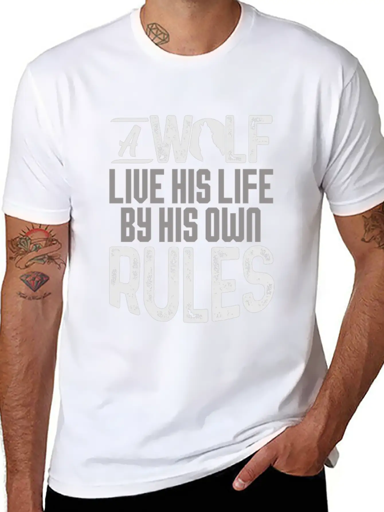 Wolves Breathable Soft Cotton T-Shirt – Timeless Casual Look