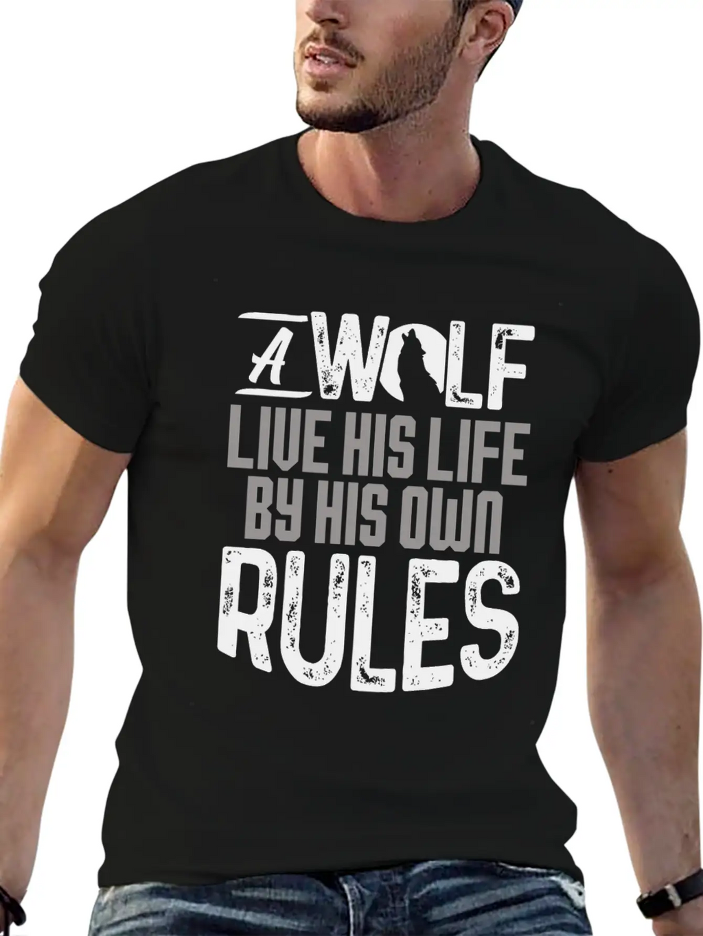Wolves Breathable Soft Cotton T-Shirt – Timeless Casual Look