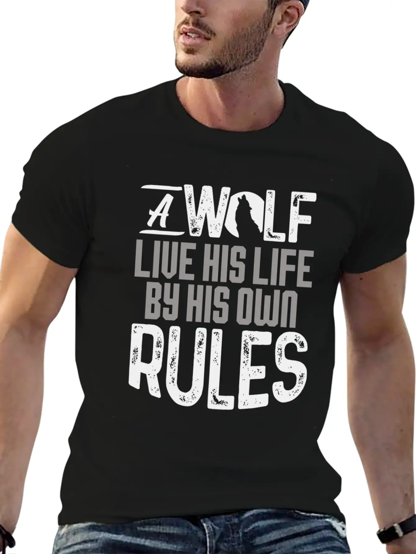 Wolves Breathable Soft Cotton T-Shirt – Timeless Casual Look