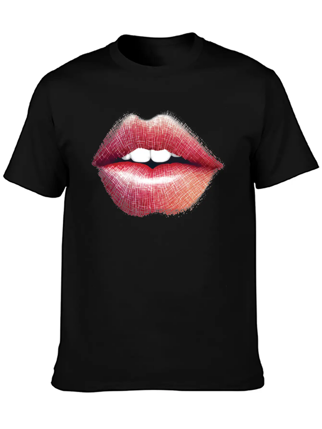 Woman Lips Kiss Unisex Short Sleeve Soft Cotton T-Shirt – Casual Everyday Wear