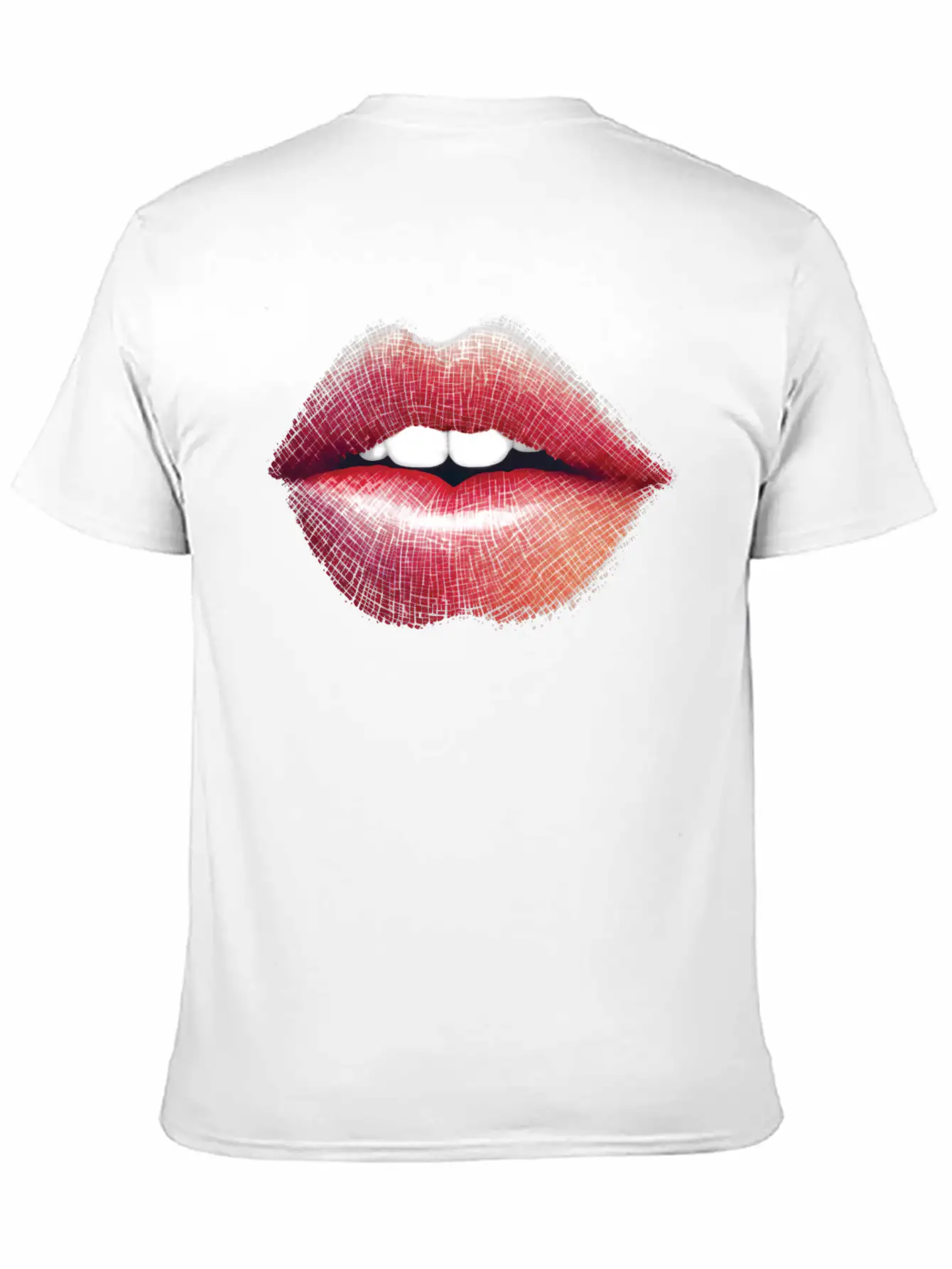 Woman Lips Kiss Unisex Short Sleeve Soft Cotton T-Shirt – Casual Everyday Wear