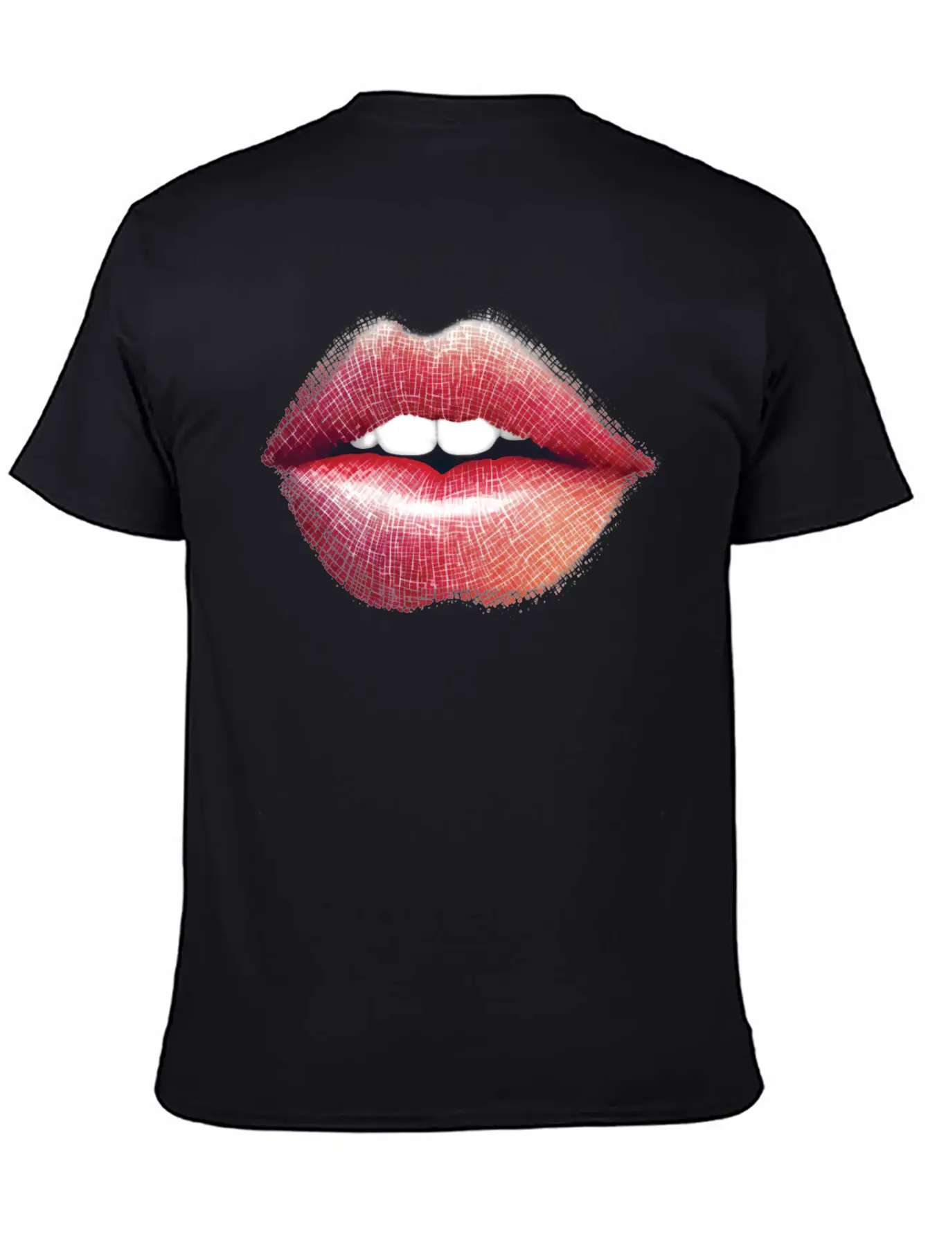 Woman Lips Kiss Unisex Short Sleeve Soft Cotton T-Shirt – Casual Everyday Wear