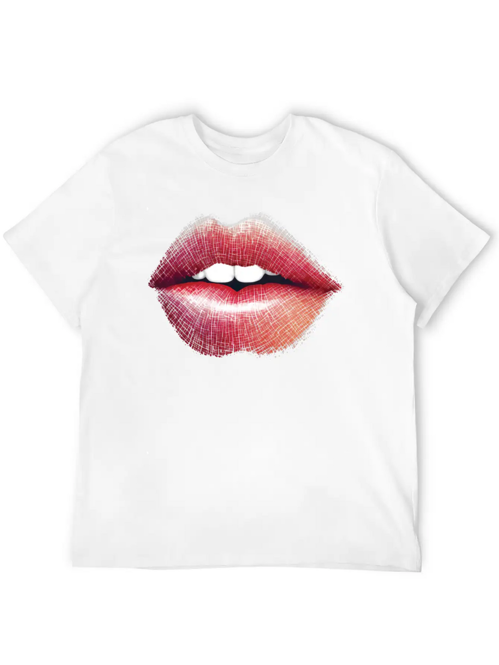 Woman Lips Kiss Unisex Short Sleeve Soft Cotton T-Shirt – Casual Everyday Wear