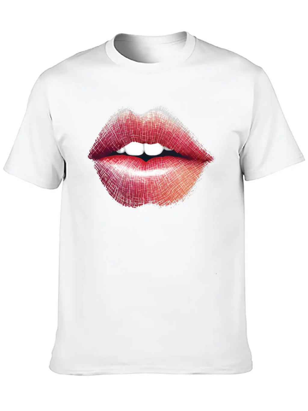 Woman Lips Kiss Unisex Short Sleeve Soft Cotton T-Shirt – Casual Everyday Wear