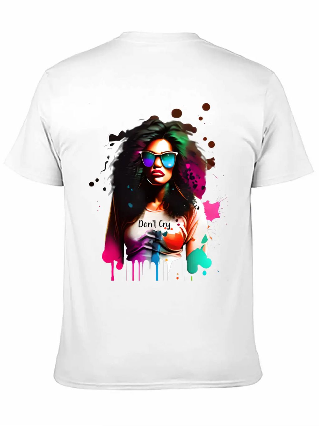 Woman Wearing Sunglasses And Don't Cry Top Unisex Casual T-Shirt – Clean Design For Daily Comfort