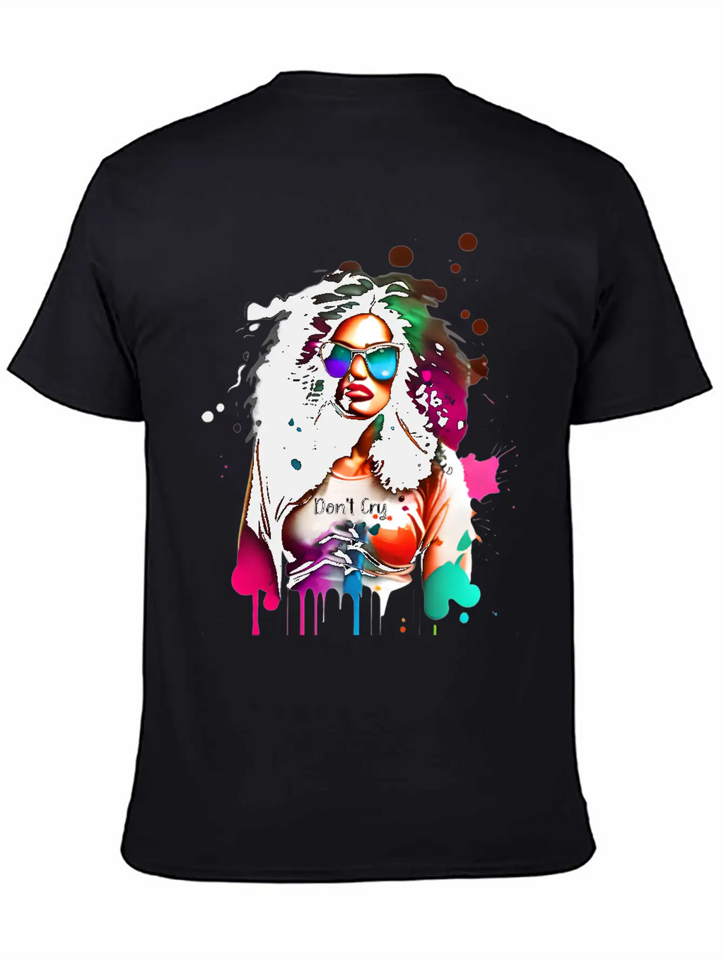 Woman Wearing Sunglasses And Don't Cry Top Unisex Casual T-Shirt – Clean Design For Daily Comfort