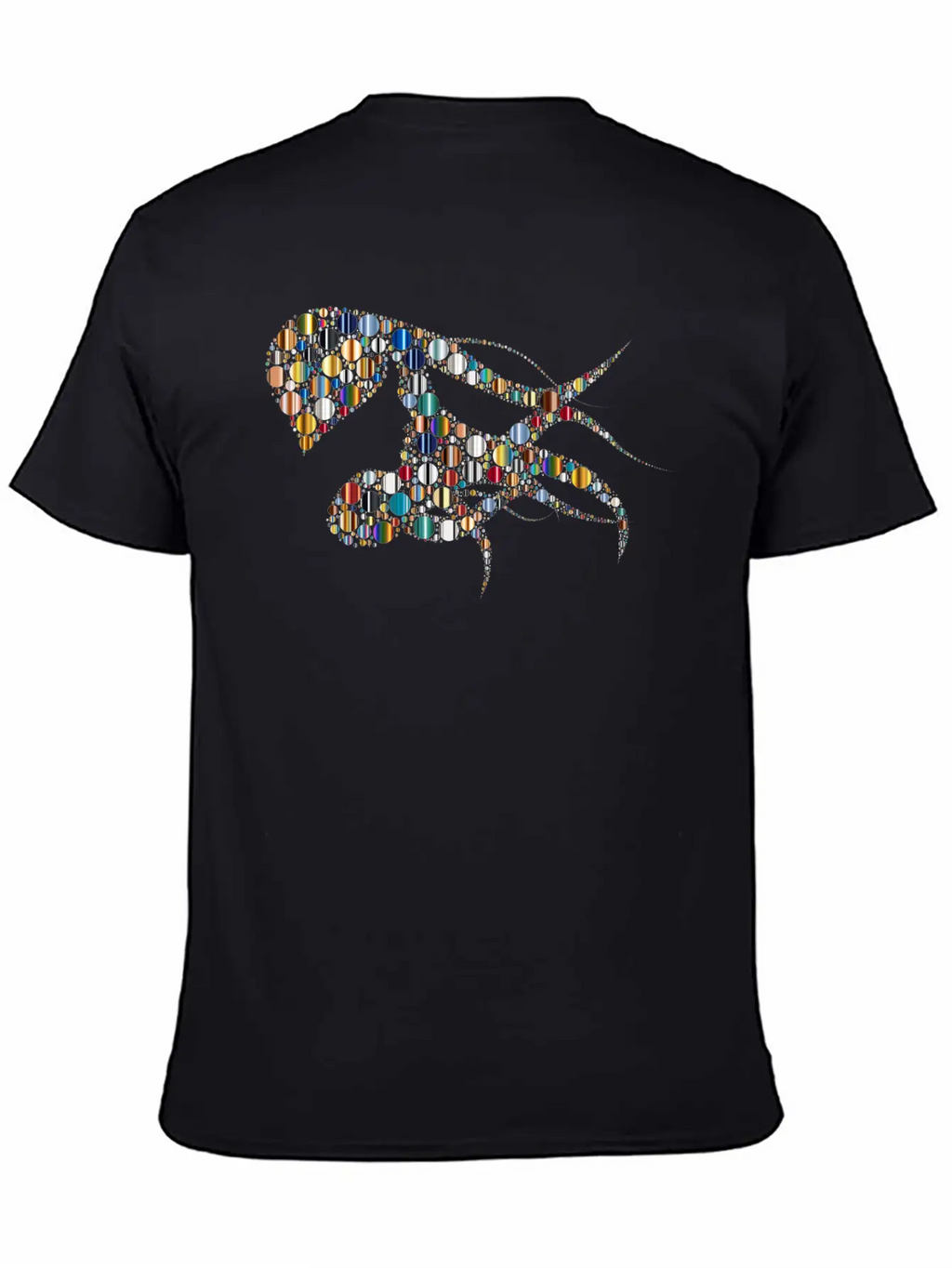 Woman With Colorful Flowing Circles Hair 5 Unisex Casual T-Shirt – Clean Design For Daily Comfort