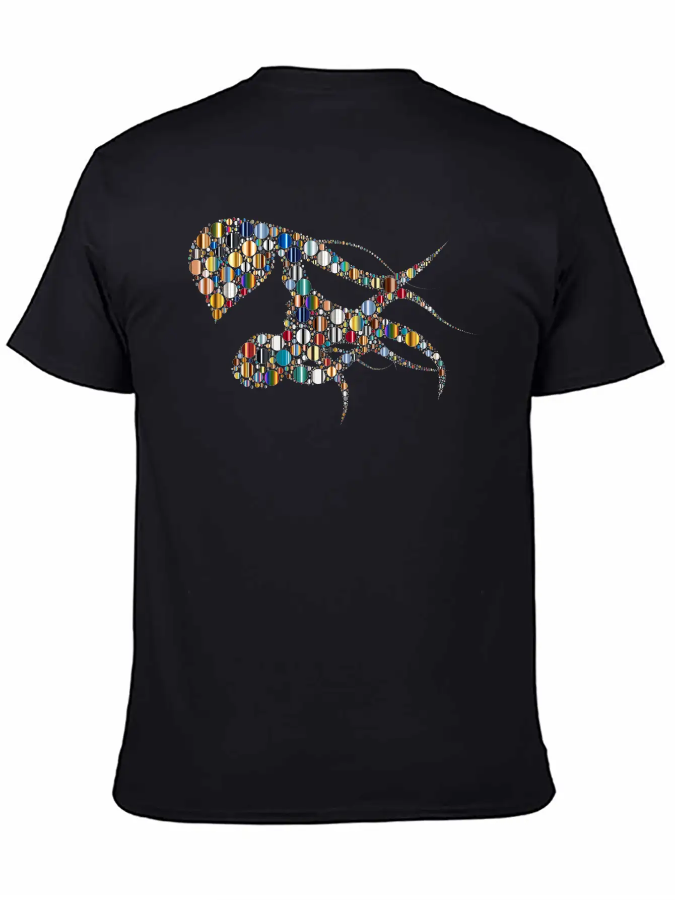 Woman With Colorful Flowing Circles Hair 5 Unisex Casual T-Shirt – Clean Design For Daily Comfort
