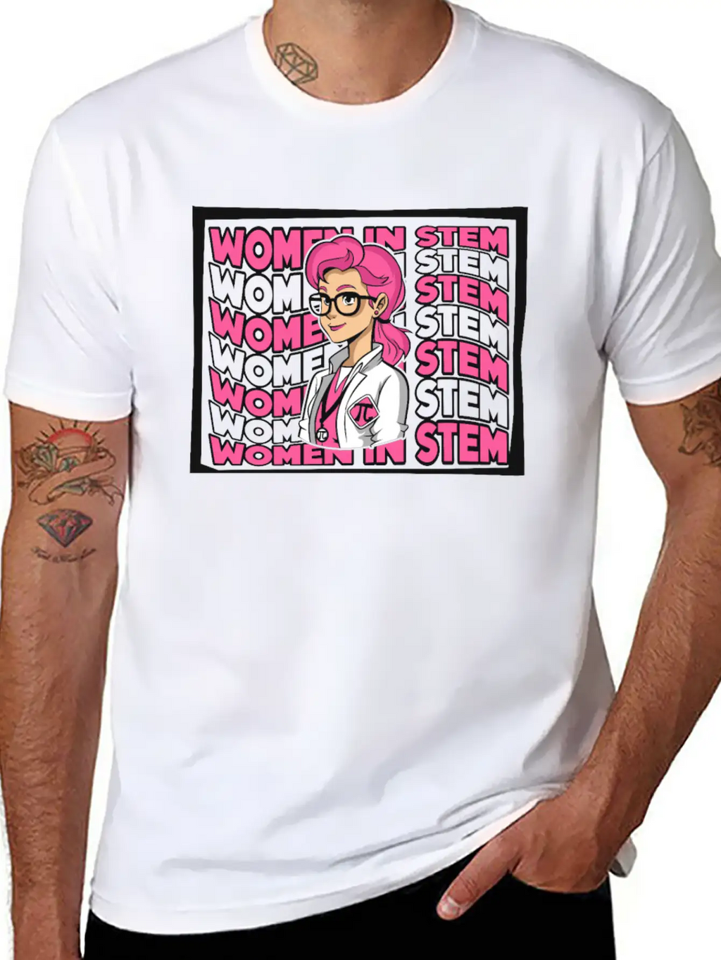 Women In STEM STEM Scientist Empowering Women Breathable Soft Cotton T-Shirt – Timeless Casual Look