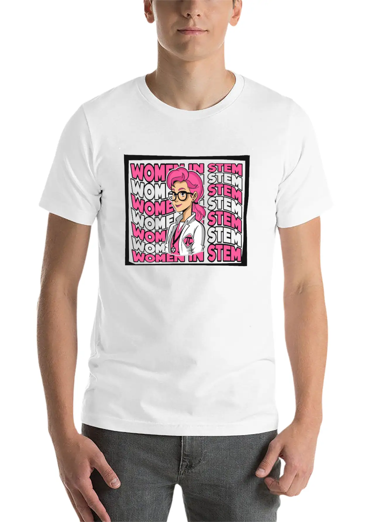 Women In STEM STEM Scientist Empowering Women Breathable Soft Cotton T-Shirt – Timeless Casual Look