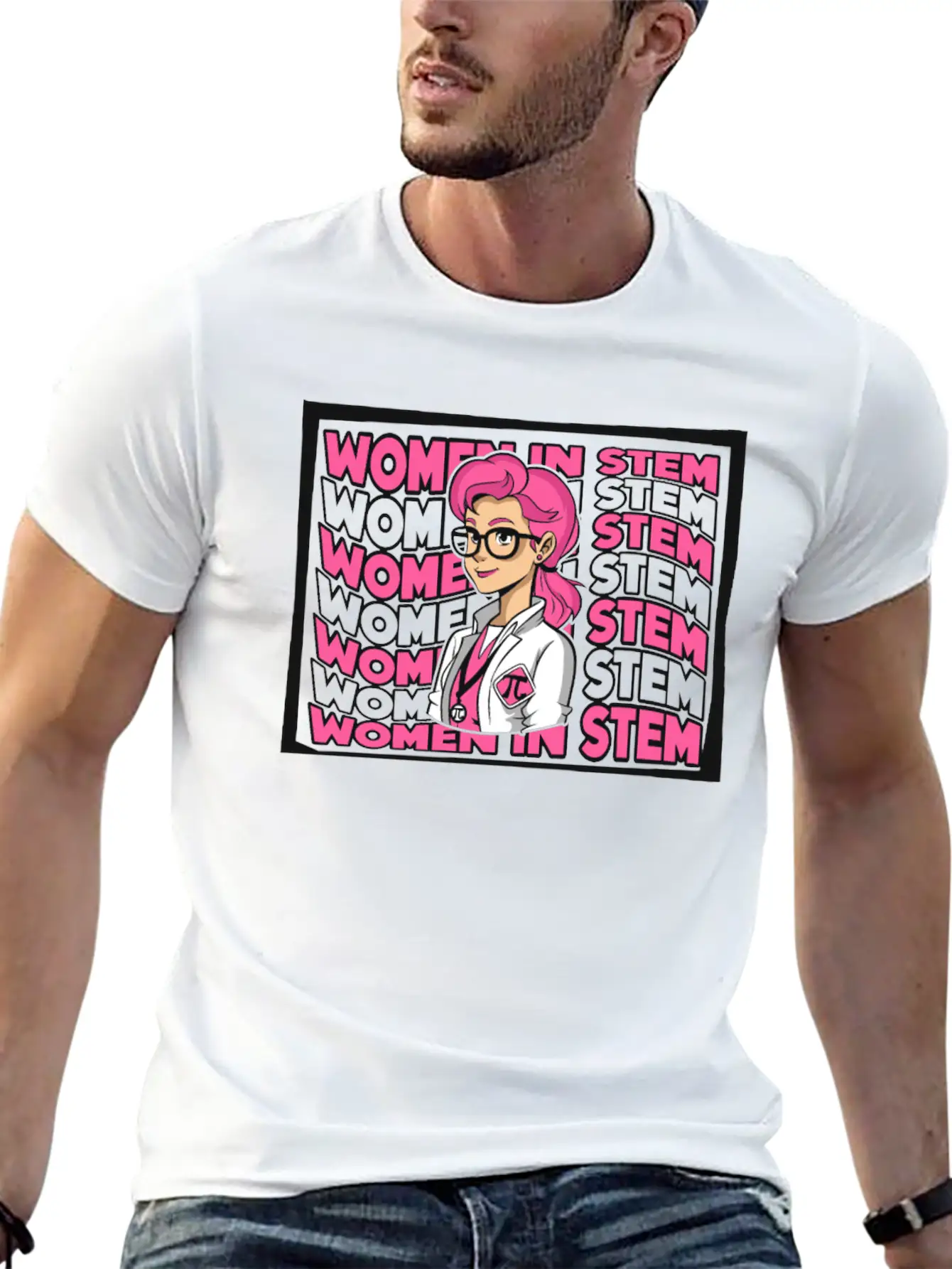 Women In STEM STEM Scientist Empowering Women Breathable Soft Cotton T-Shirt – Timeless Casual Look