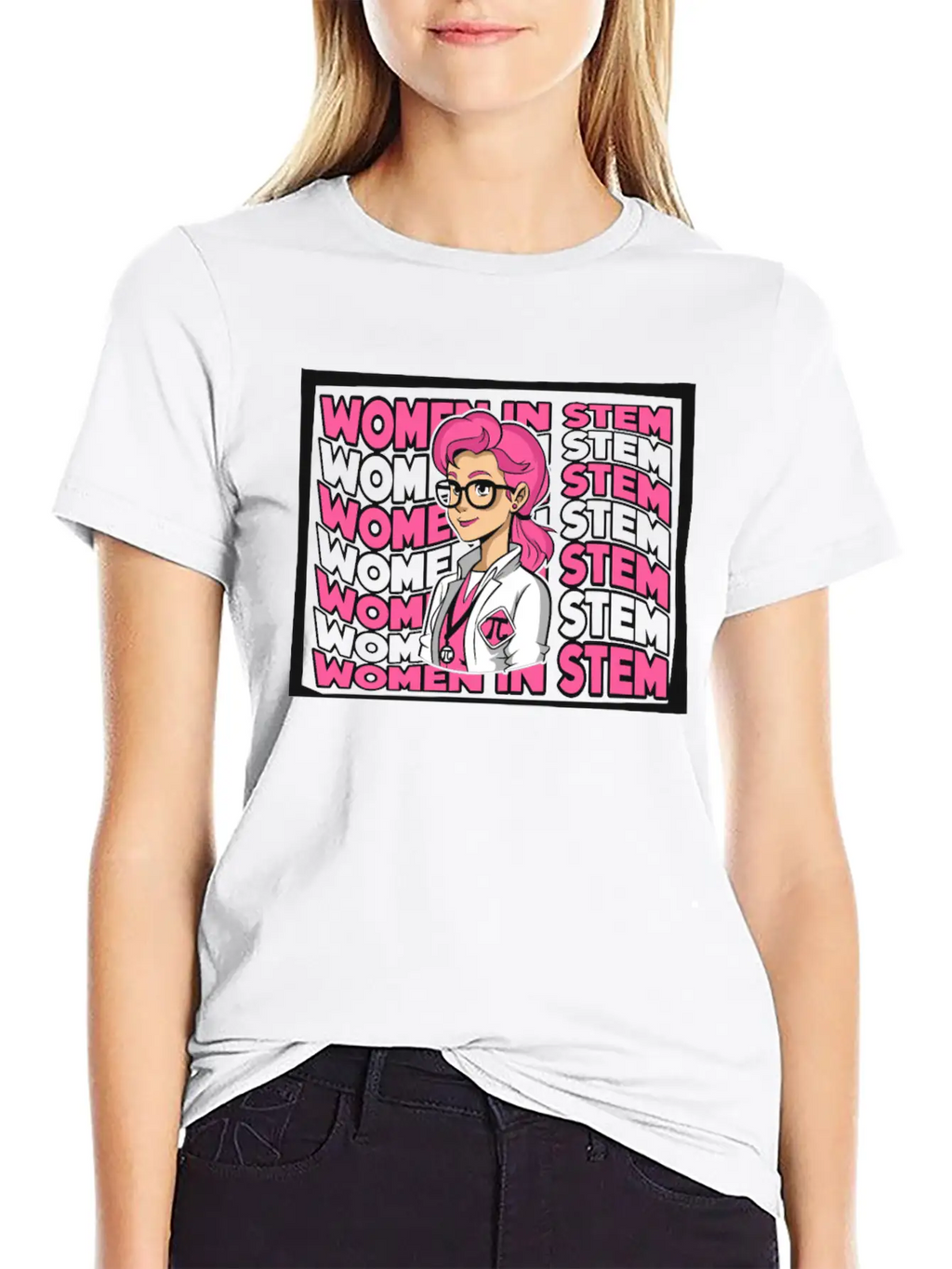 Women In STEM STEM Scientist Empowering Women Breathable Soft Cotton T-Shirt – Timeless Casual Look