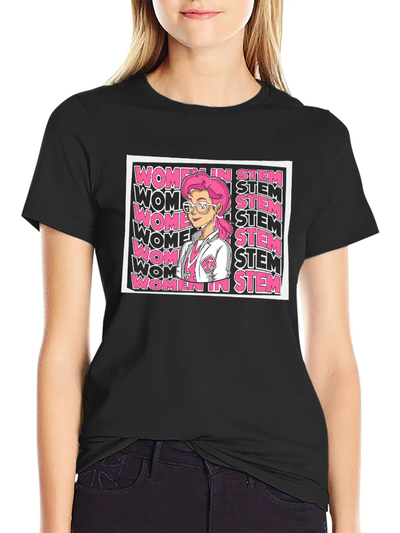 Women In STEM STEM Scientist Empowering Women Breathable Soft Cotton T-Shirt – Timeless Casual Look