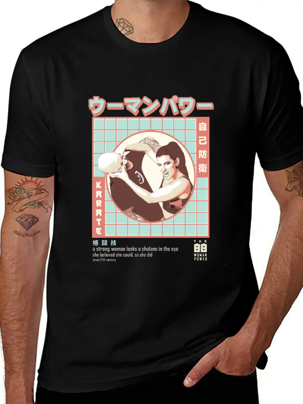Women Karate - Women Martial Artist Essential Cotton Tee For Daily Outfits – Unisex Style