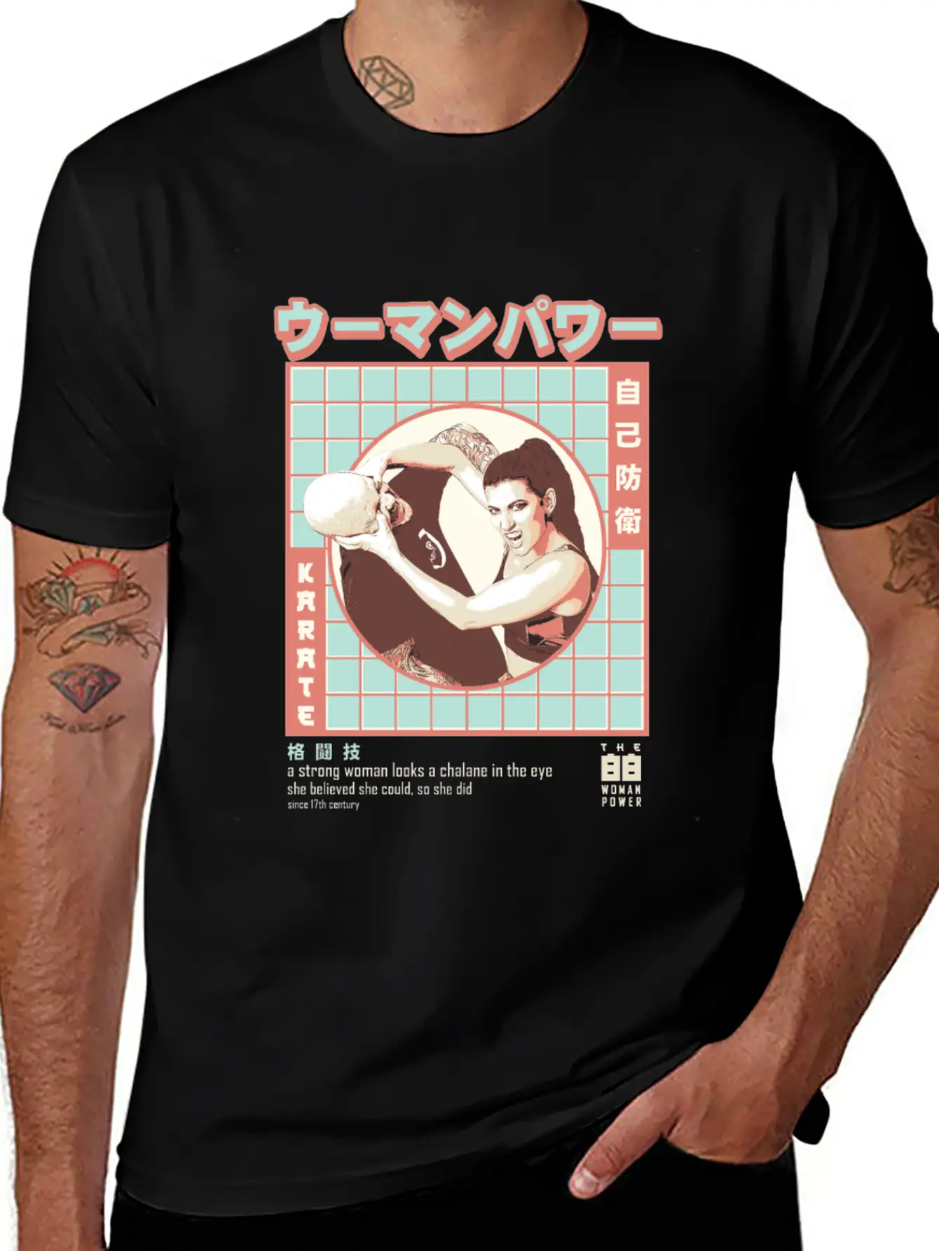 Women Karate - Women Martial Artist Essential Cotton Tee For Daily Outfits – Unisex Style