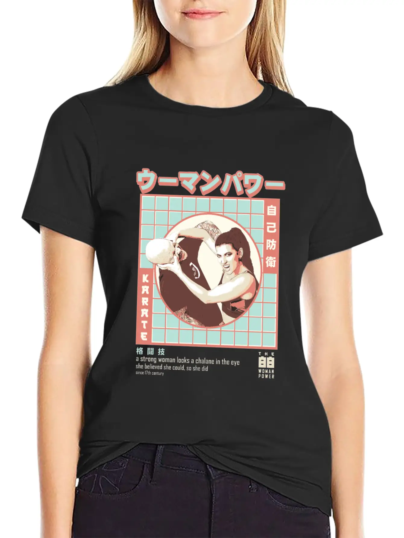 Women Karate - Women Martial Artist Essential Cotton Tee For Daily Outfits – Unisex Style