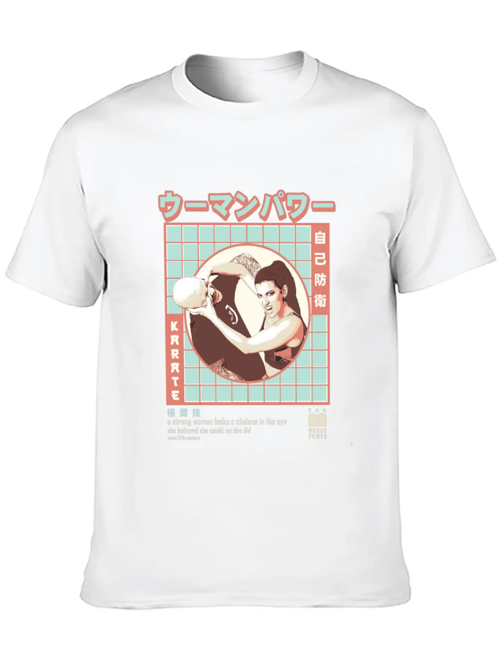 Women Karate - Women Martial Artist Essential Cotton Tee For Daily Outfits – Unisex Style