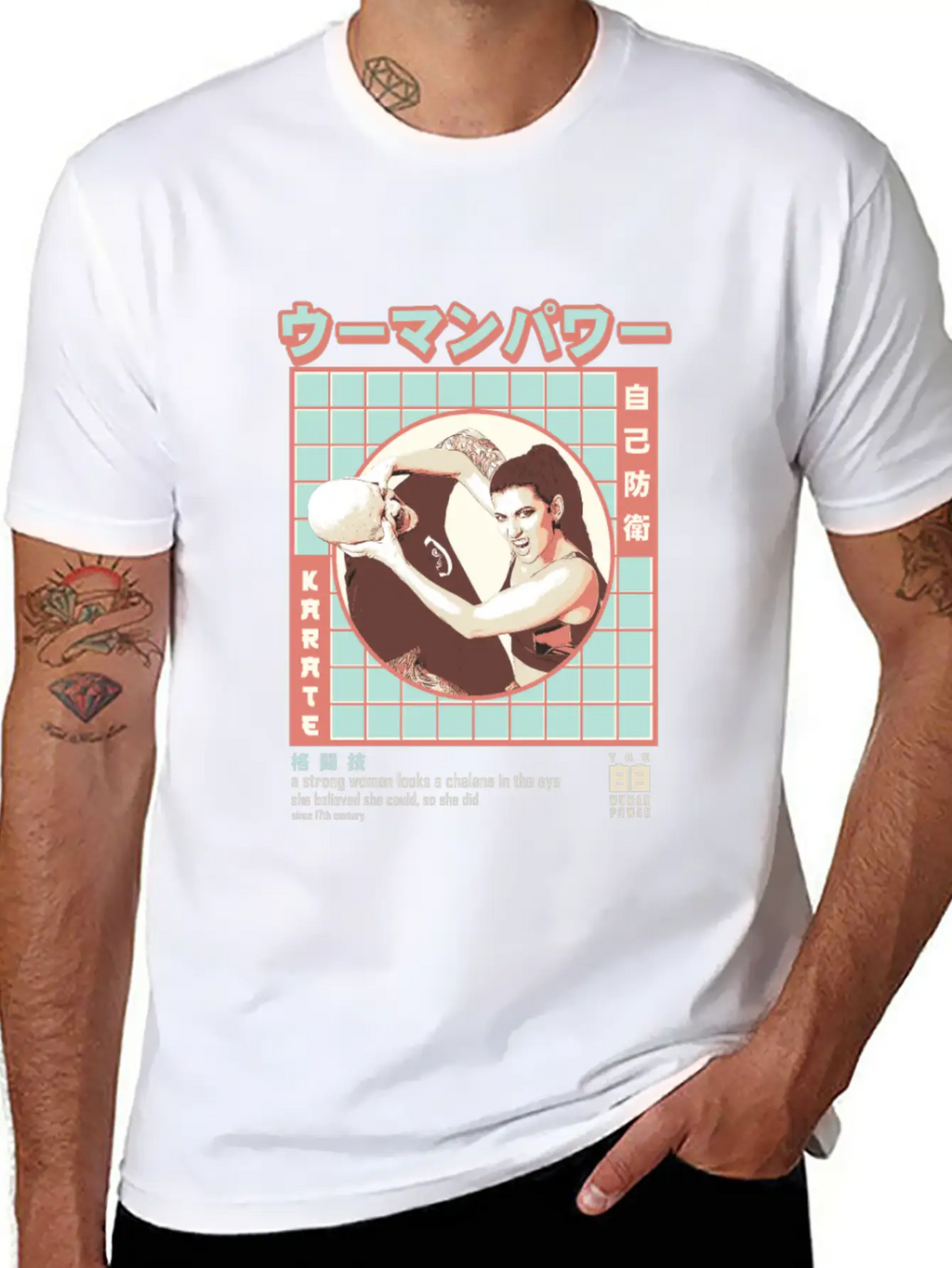 Women Karate - Women Martial Artist Essential Cotton Tee For Daily Outfits – Unisex Style