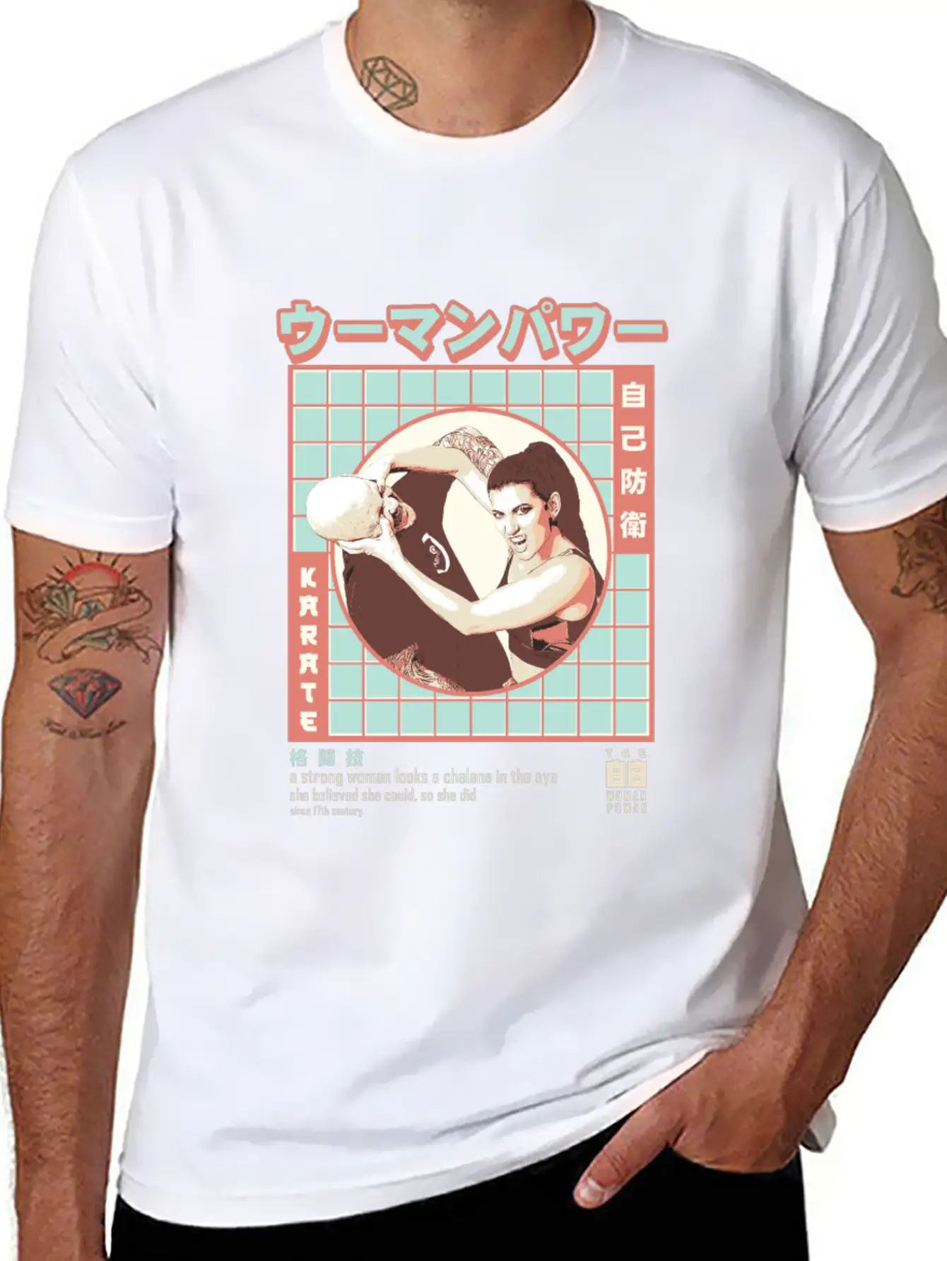 Women Karate - Women Martial Artist Essential Cotton Tee For Daily Outfits – Unisex Style