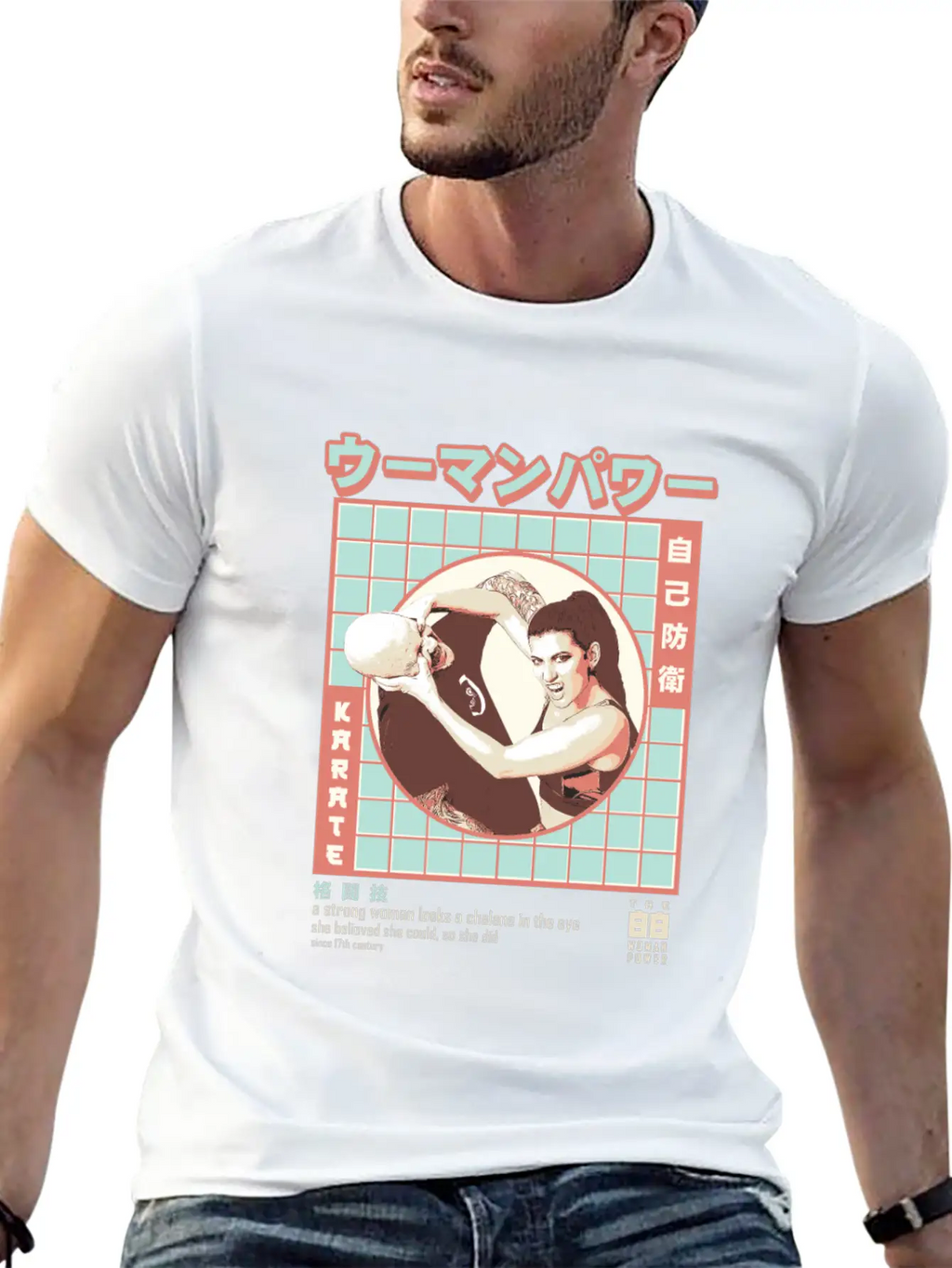 Women Karate - Women Martial Artist Essential Cotton Tee For Daily Outfits – Unisex Style