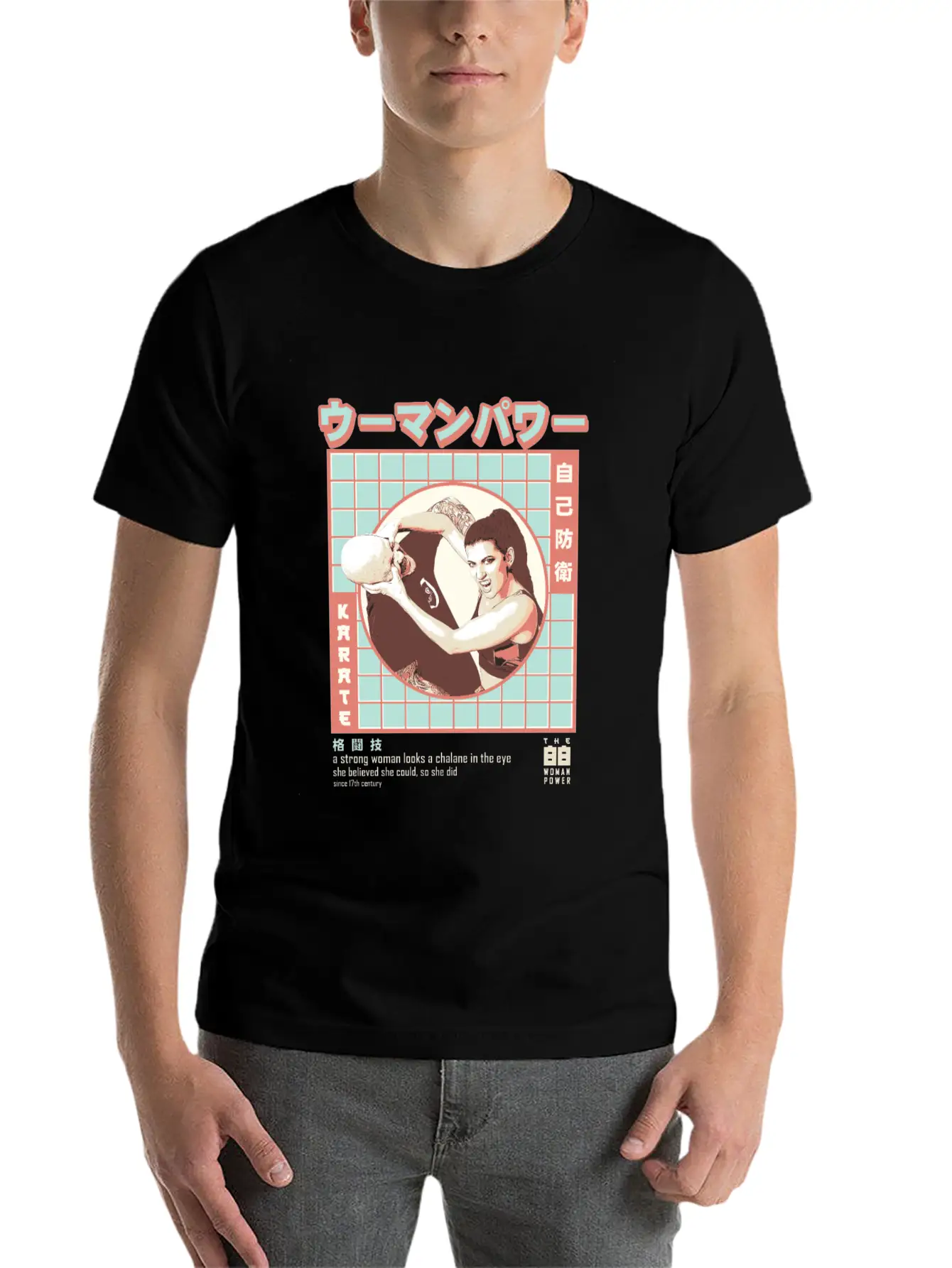 Women Karate - Women Martial Artist Essential Cotton Tee For Daily Outfits – Unisex Style