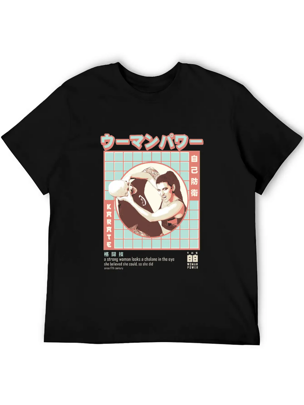 Women Karate - Women Martial Artist Essential Cotton Tee For Daily Outfits – Unisex Style