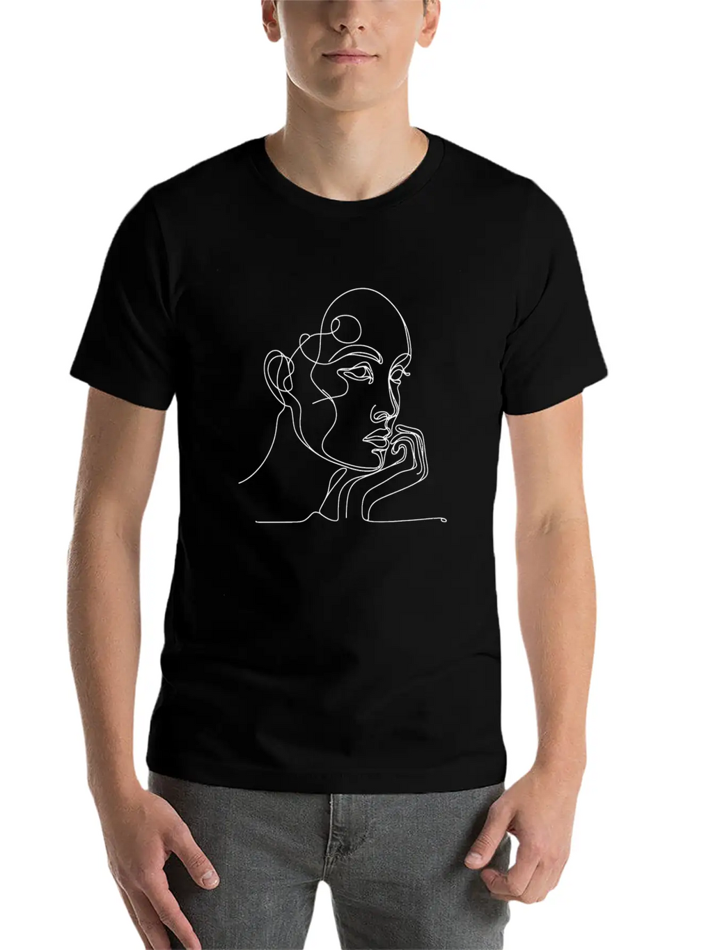 Women Sketch Unisex Casual T-Shirt – Clean Design For Daily Comfort