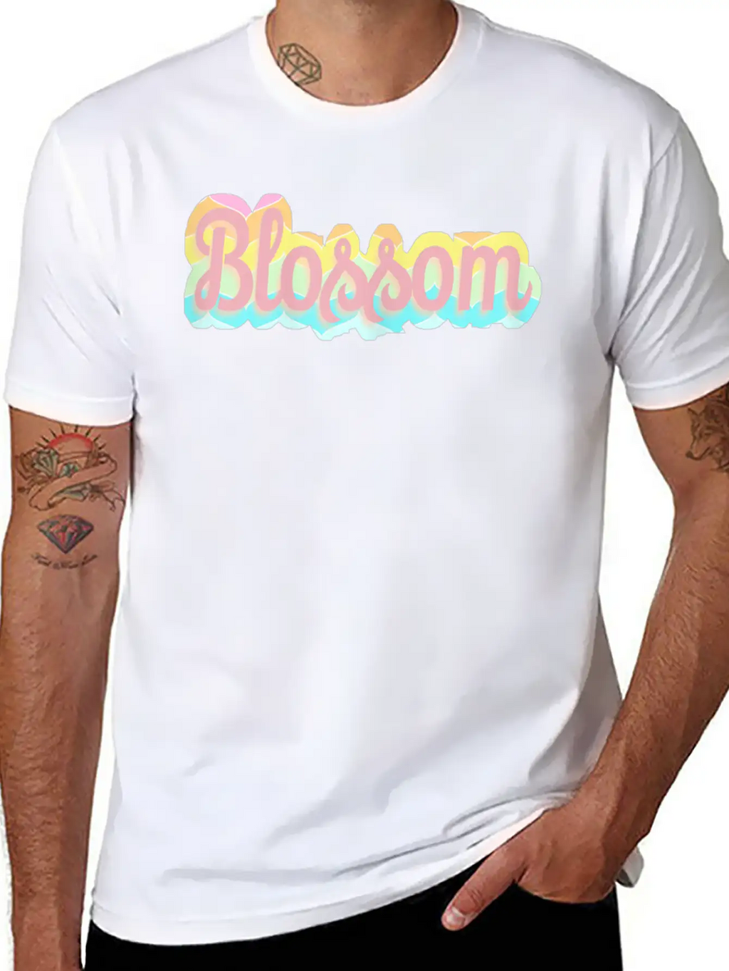Womens Blossom Unisex Short Sleeve Soft Cotton T-Shirt – Casual Everyday Wear