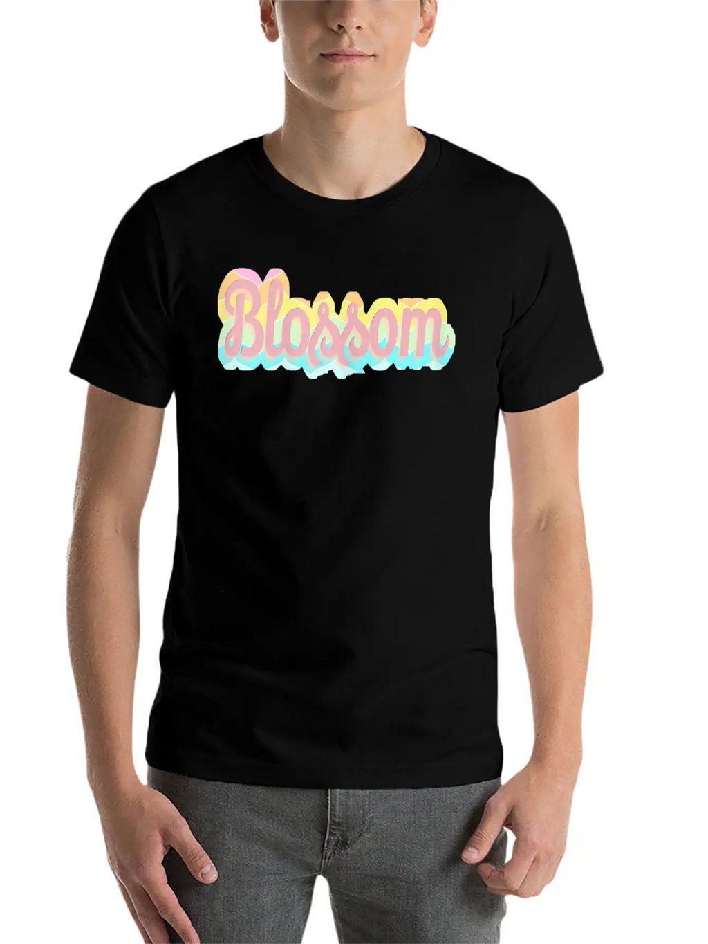 Womens Blossom Unisex Short Sleeve Soft Cotton T-Shirt – Casual Everyday Wear
