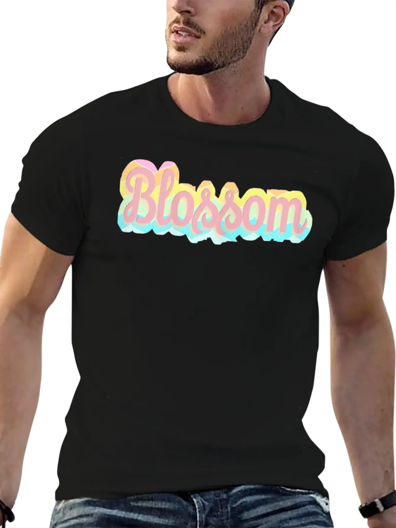 Womens Blossom Unisex Short Sleeve Soft Cotton T-Shirt – Casual Everyday Wear