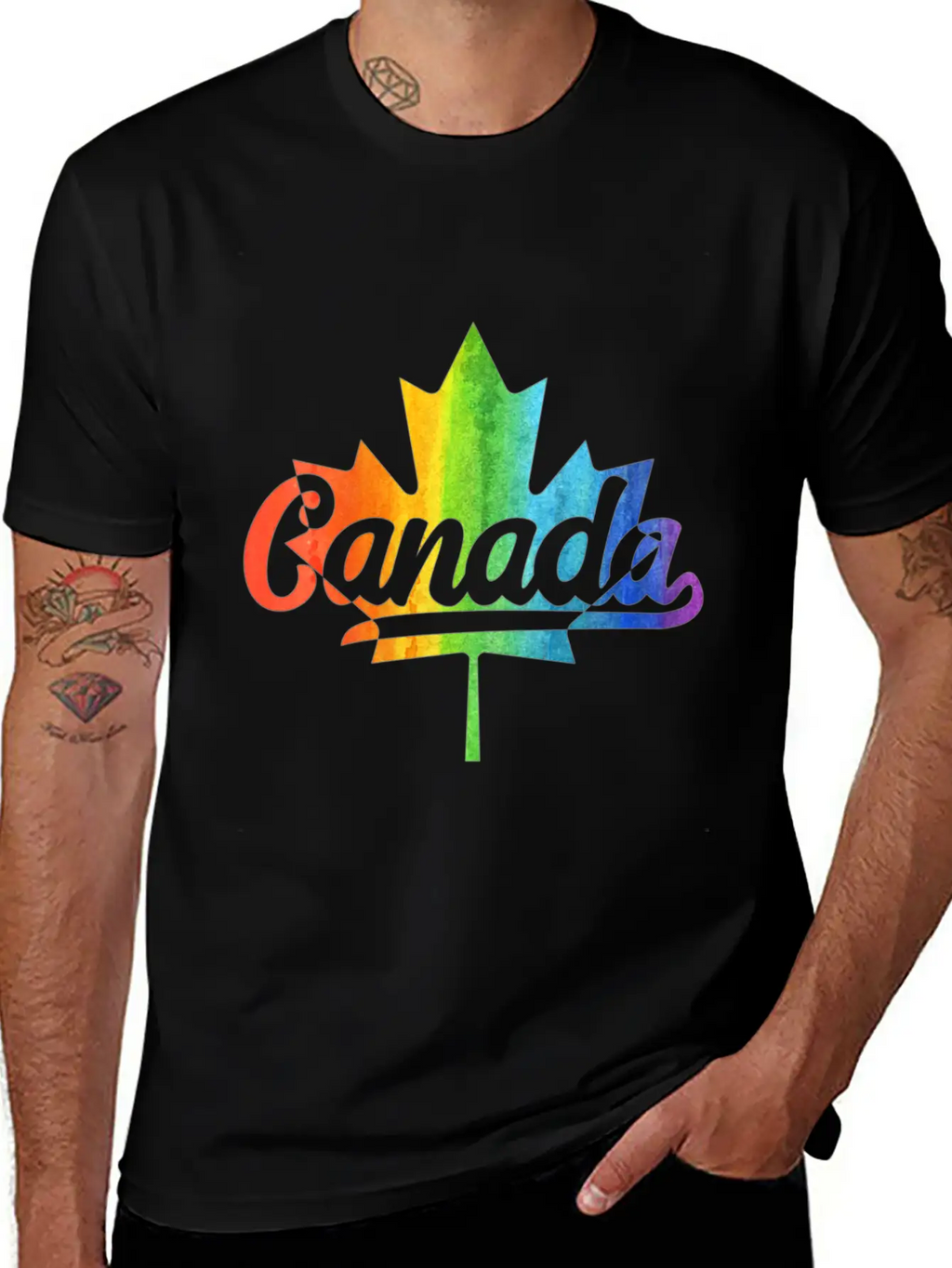 Womens Canada Pride Gay Lesbian Pride Lgbt Unisex Casual T-Shirt – Clean Design For Daily Comfort